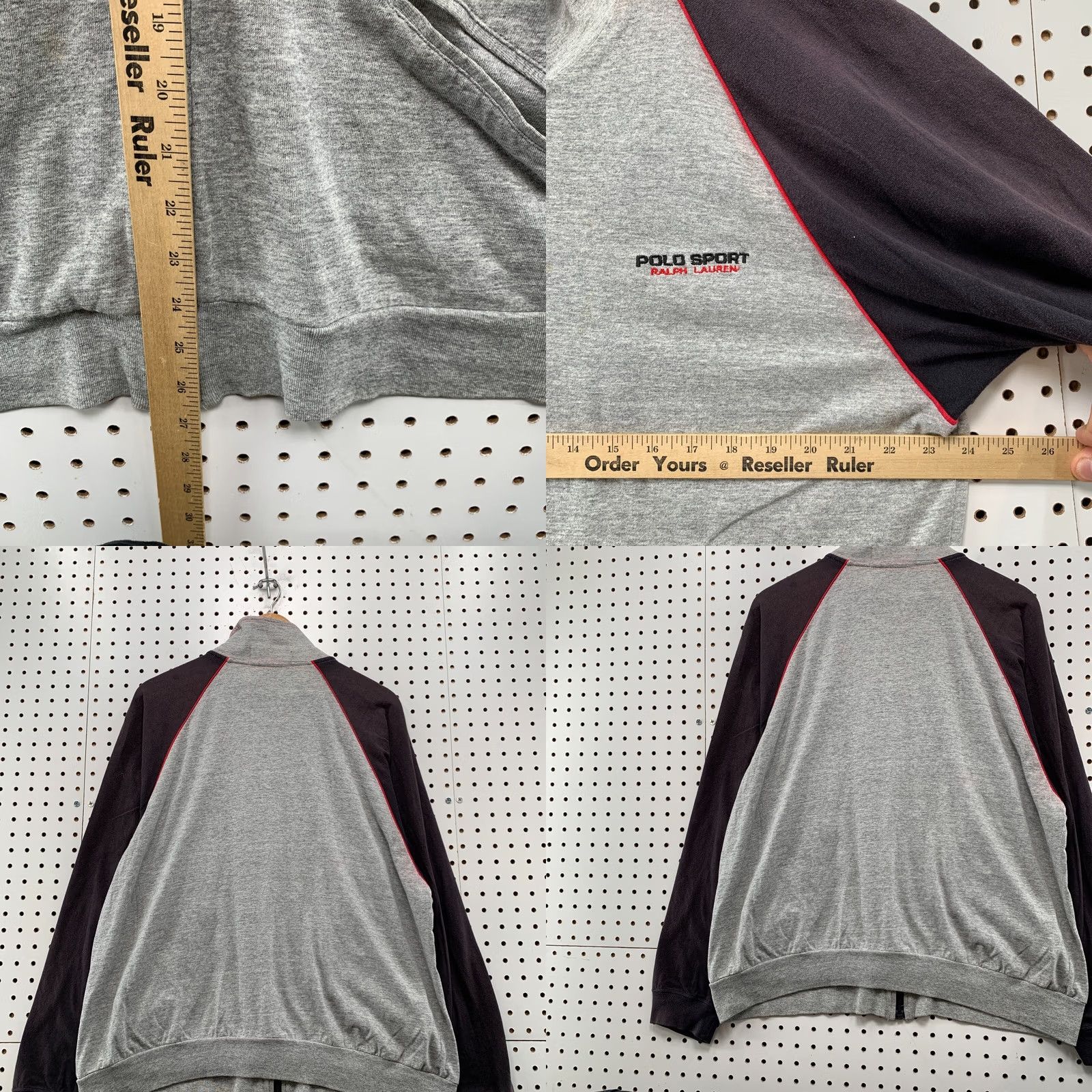 Vintage VINTAGE Polo Sport Jacket Mens M Gray Faded Zip Size US M / EU 48-50 / 2 - 9 Thumbnail