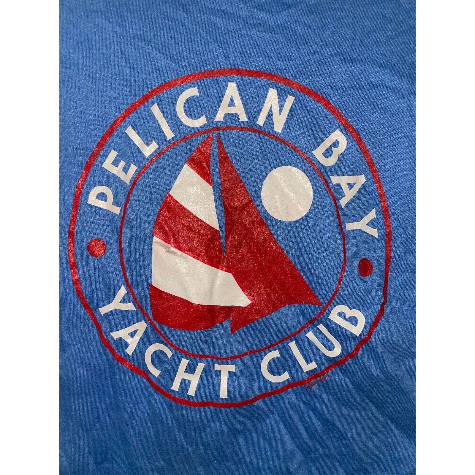 Jerzees Vintage Yacht Shirt Pelican Bay Yachting Club Boat Tee 80s S Size US S / EU 44-46 / 1 - 6 Thumbnail