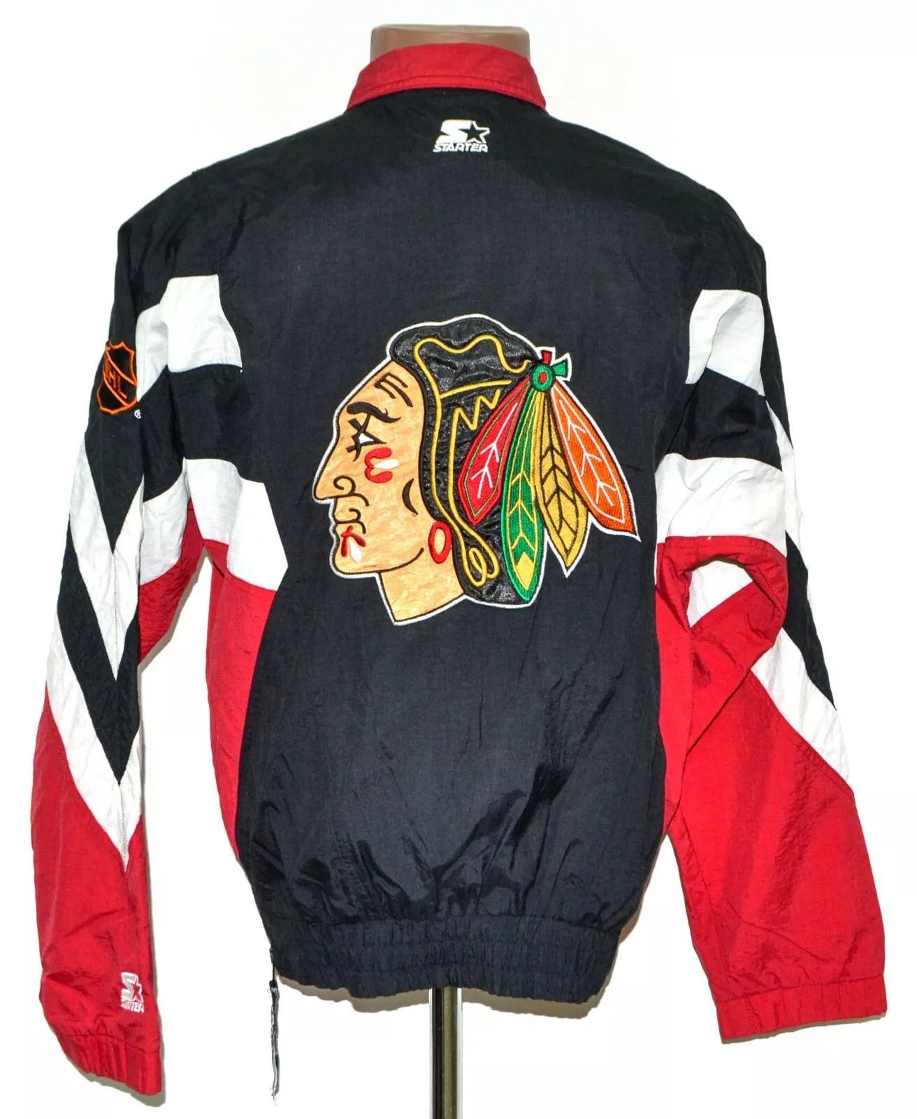 Starter NHL CHICAGO BLACKHAWKS 1/2 ZIP JACKET STARTER SIZE S Size US S / EU 44-46 / 1 - 2 Thumbnail