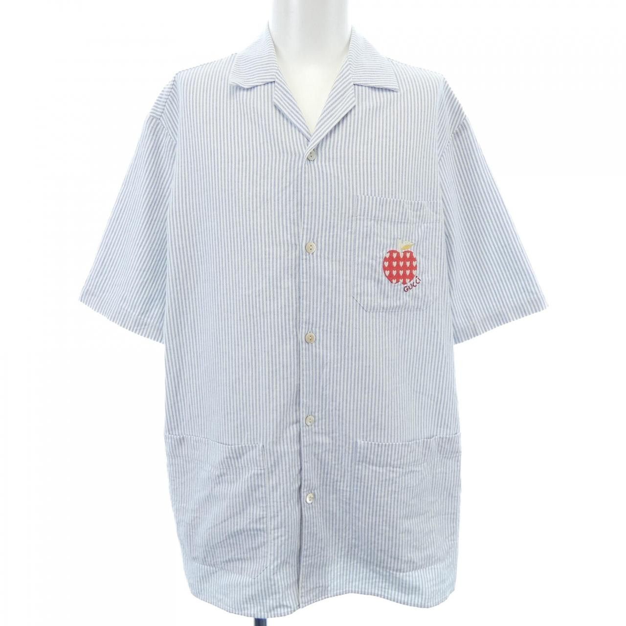 Gucci Gucci S/S Shirt Cotton Tops 663637ZAHCS DUTY FREE for USA