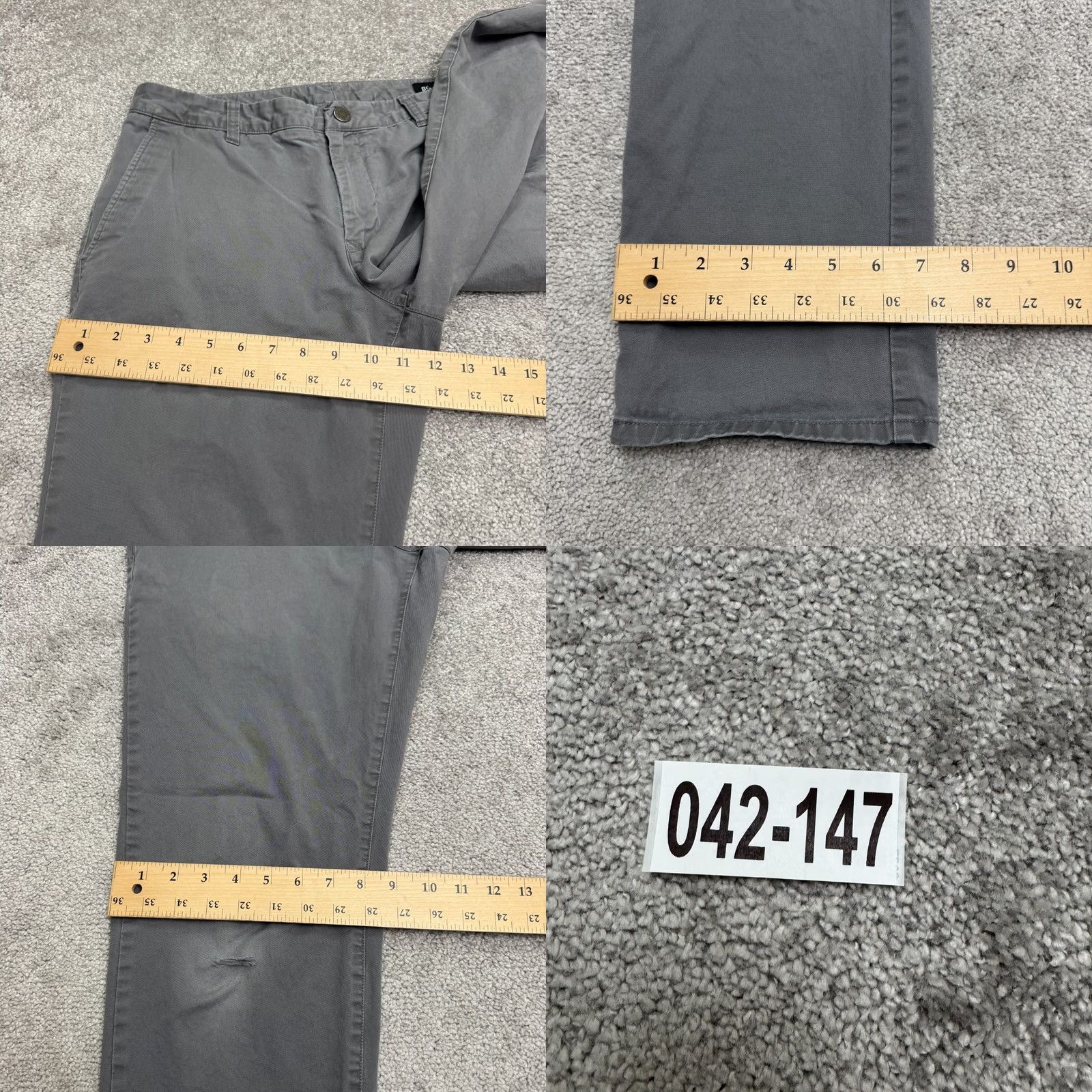Bonobos Bonobos Slim Fit Chino Pants Mens 32x30 Gray Straight Leg Cotton Casual Preppy Style Size US 32 / EU 48 - 10 Thumbnail