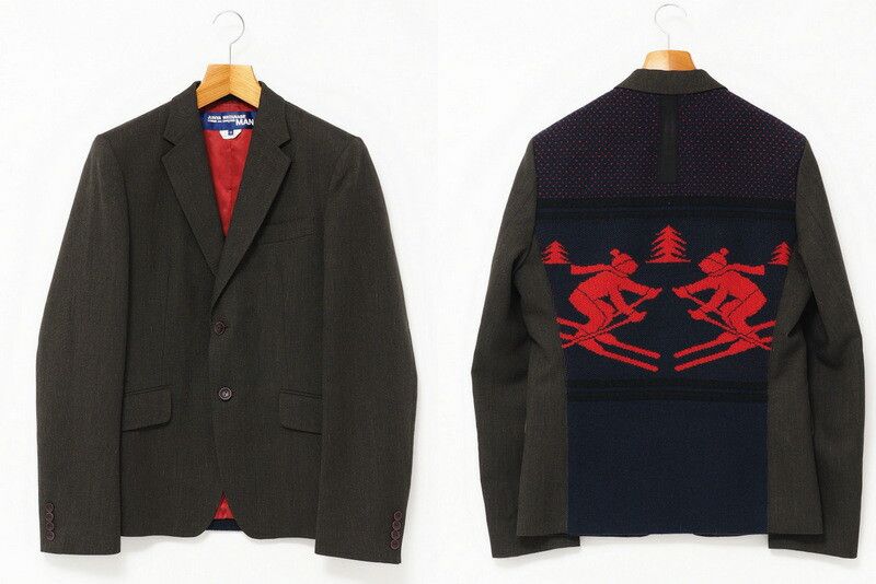 Junya Watanabe Jacket Tailored Back Design Wool Khaki Size US M / EU 48-50 / 2 - 1 Thumbnail