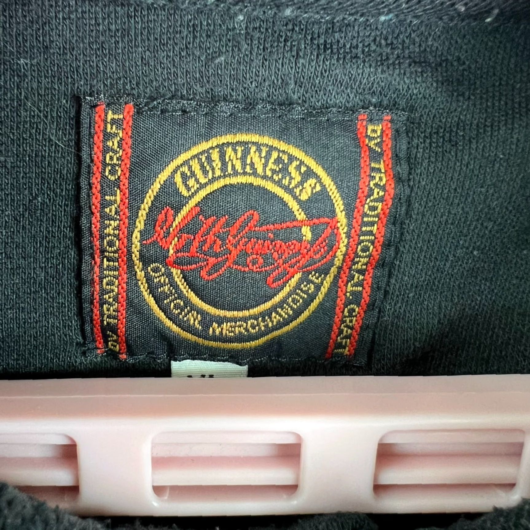 Vintage Guinness Polo Shirt Mens XL Black Embroidered Collared Short Sleeve Knit Cotton Blend Size US XL / EU 56 / 4 - 3 Thumbnail