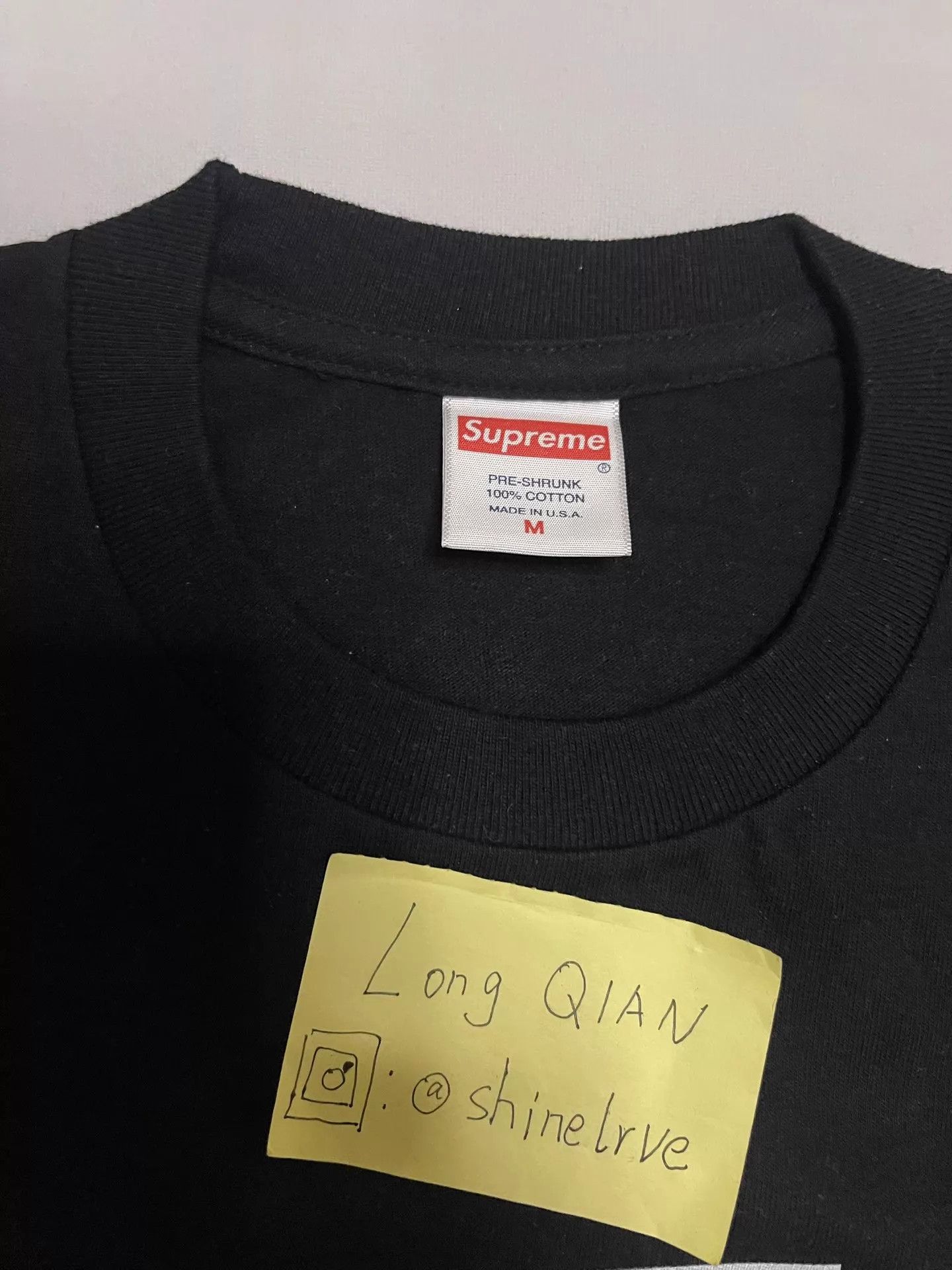 Supreme Supreme Ali Tee Black/White M New Rare Size US M / EU 48-50 / 2 - 4 Thumbnail