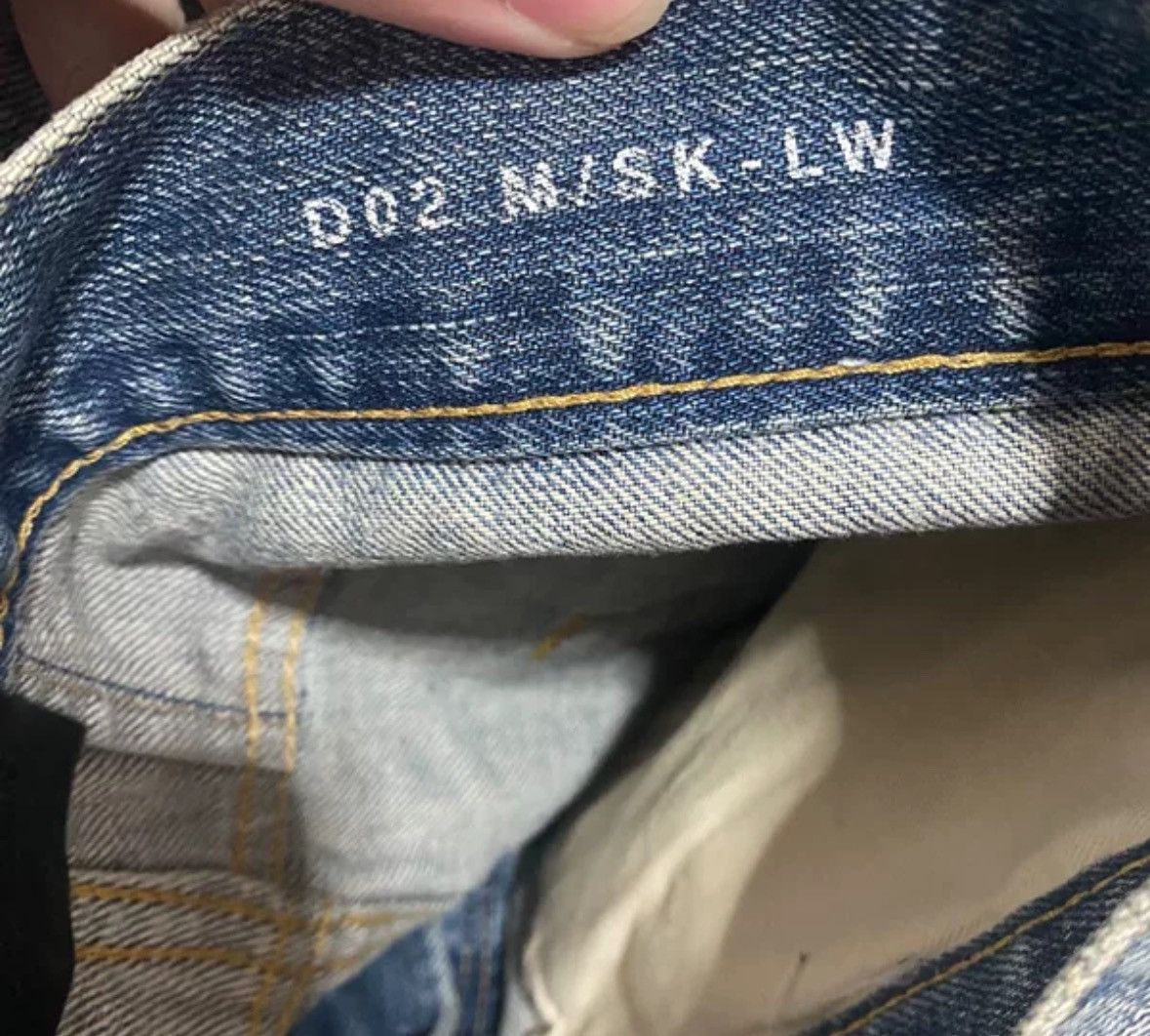 Saint Laurent Paris × Yves Saint Laurent Saint Laurent slp13fwD02 Year Old Corroded and Damaged Jeans Size US 31 - 4 Thumbnail
