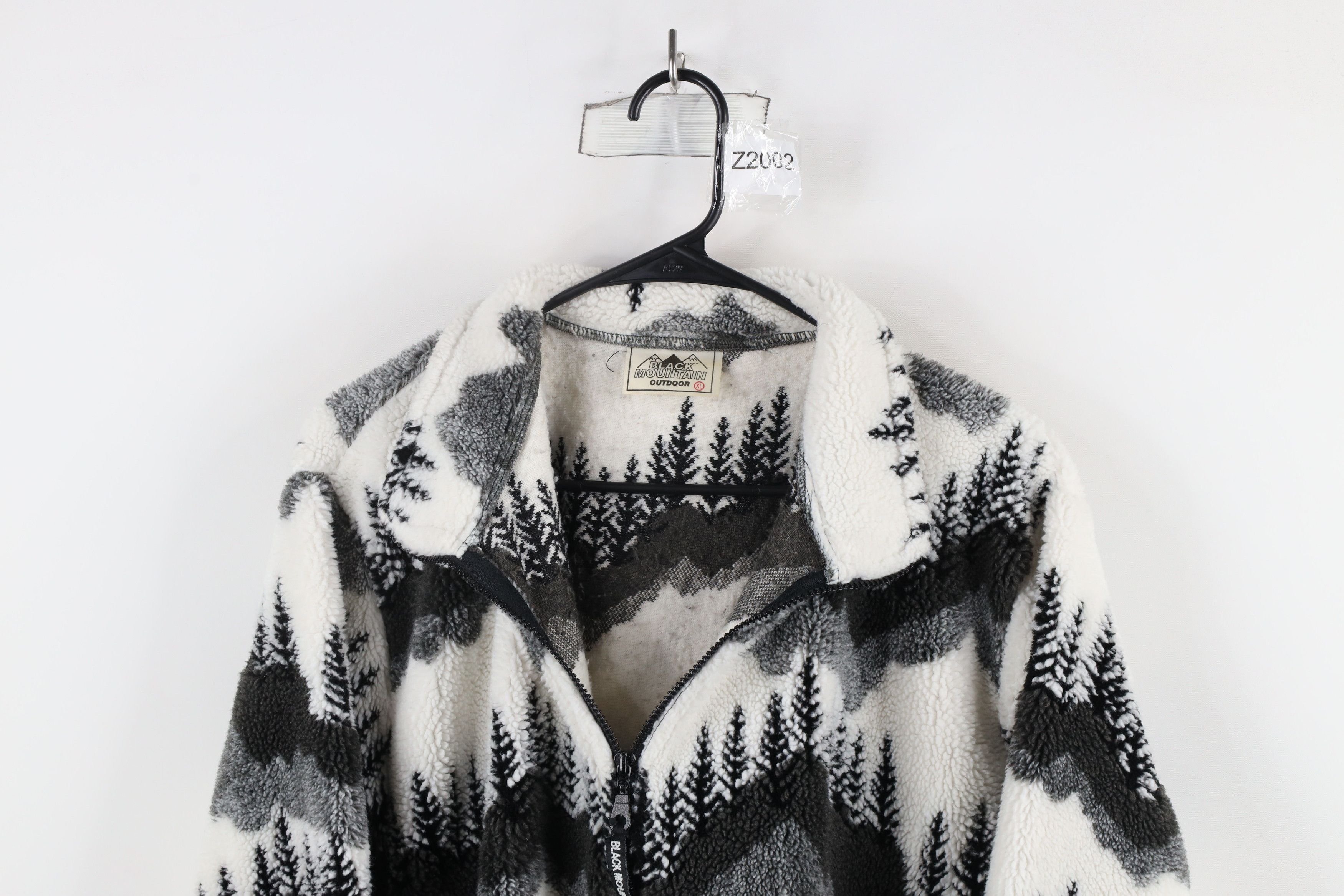 Vintage Vintage 90s Streetwear Print Deep Pile Fleece Jacket USA Size US XL / EU 56 / 4 - 2 Thumbnail