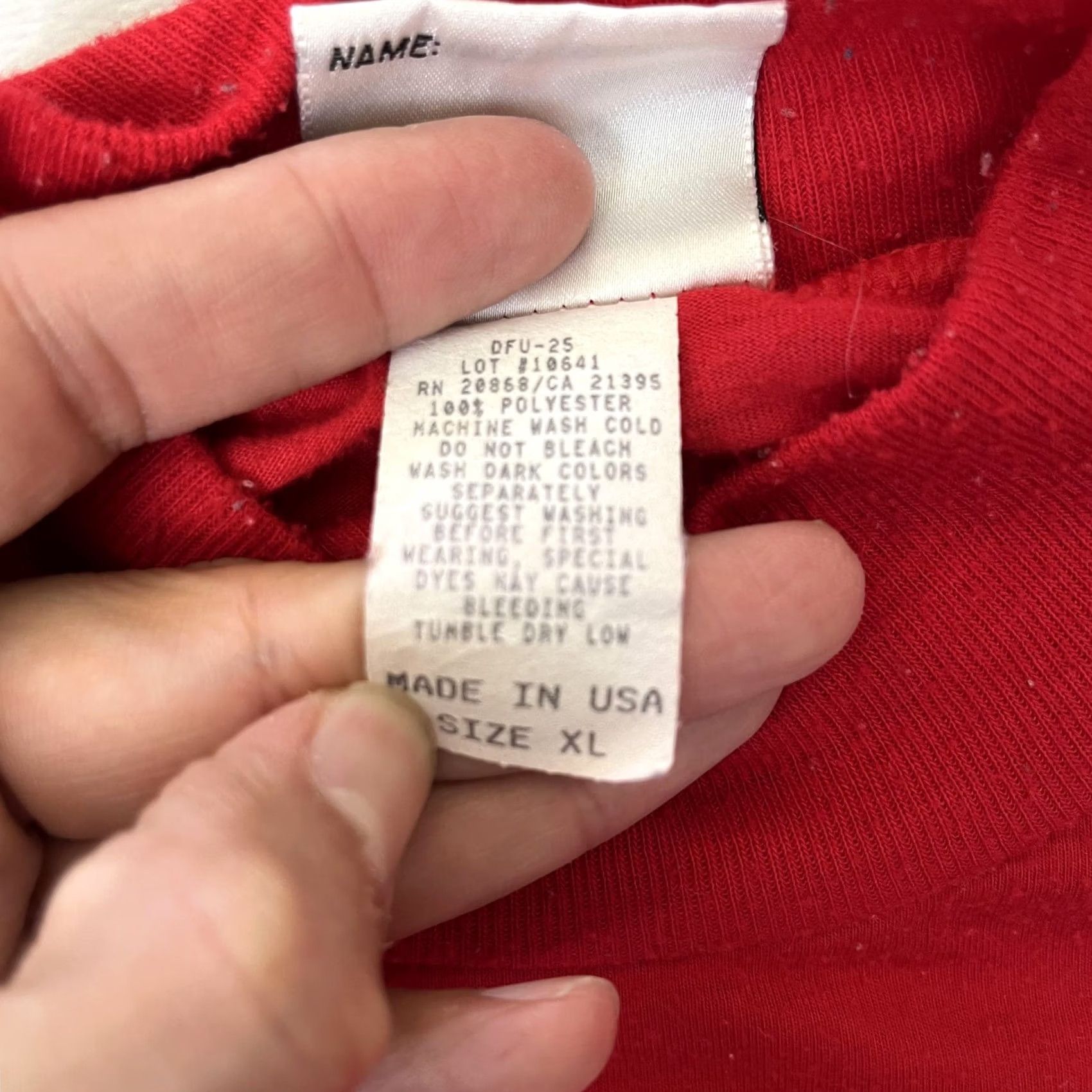 Vintage VINTAGE Road Runner Mens XL Red Mock Neck Long Sleeve Sport Shirt Size US XL / EU 56 / 4 - 4 Thumbnail