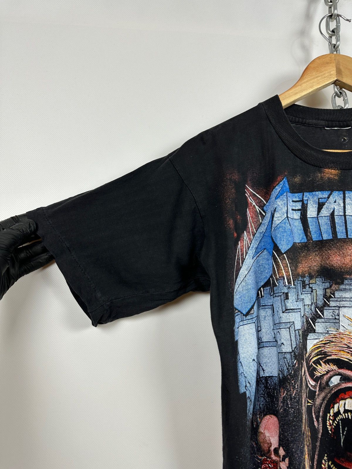 Band Tees 1992 Vintage Metallica All Over Print European Tour T-Shirt Size US M / EU 48-50 / 2 - 18 Thumbnail