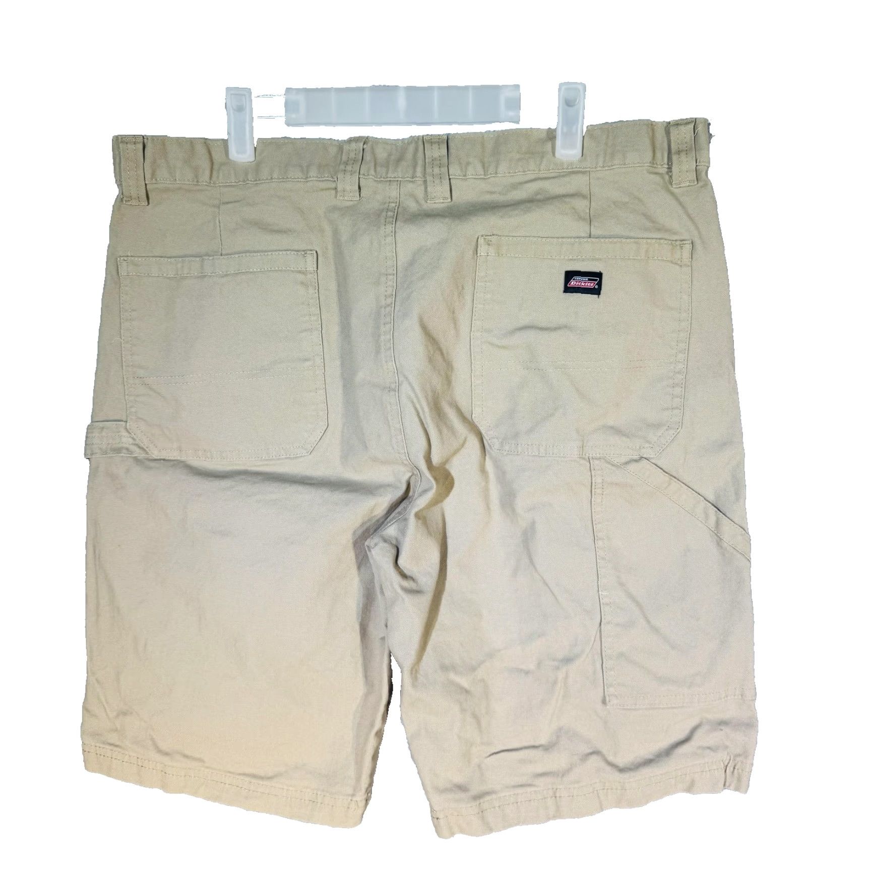 Dickies Dickies Shorts Mens M Beige Cargo Relaxed Fit 11 Inseam Pockets Canvas Cotton Zip Fly Button Closure Workwear Casual Size US 31 - 6 Thumbnail