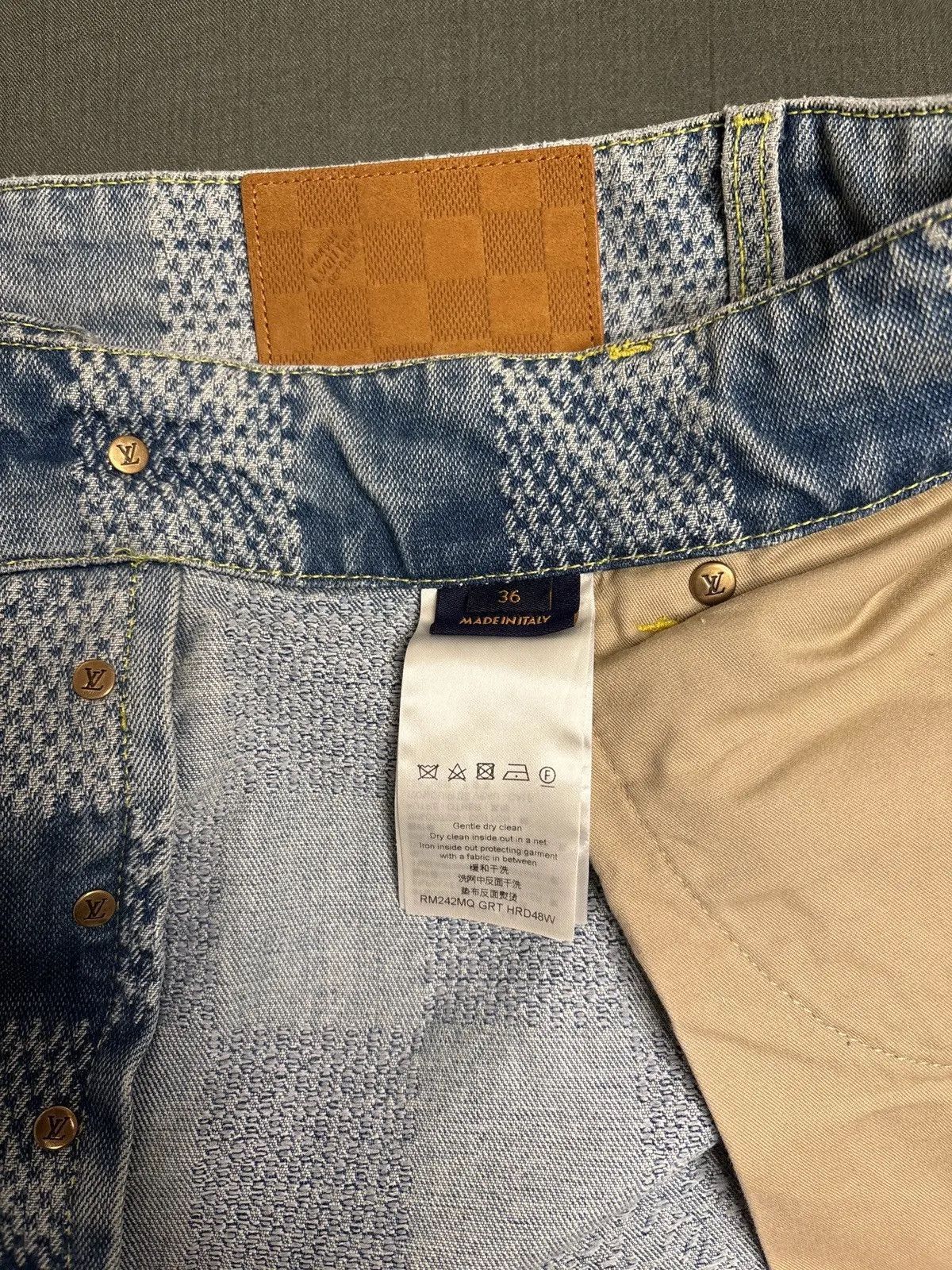 Louis Vuitton Damier Denim Skate Pants Size US 36 / EU 52 - 4 Thumbnail