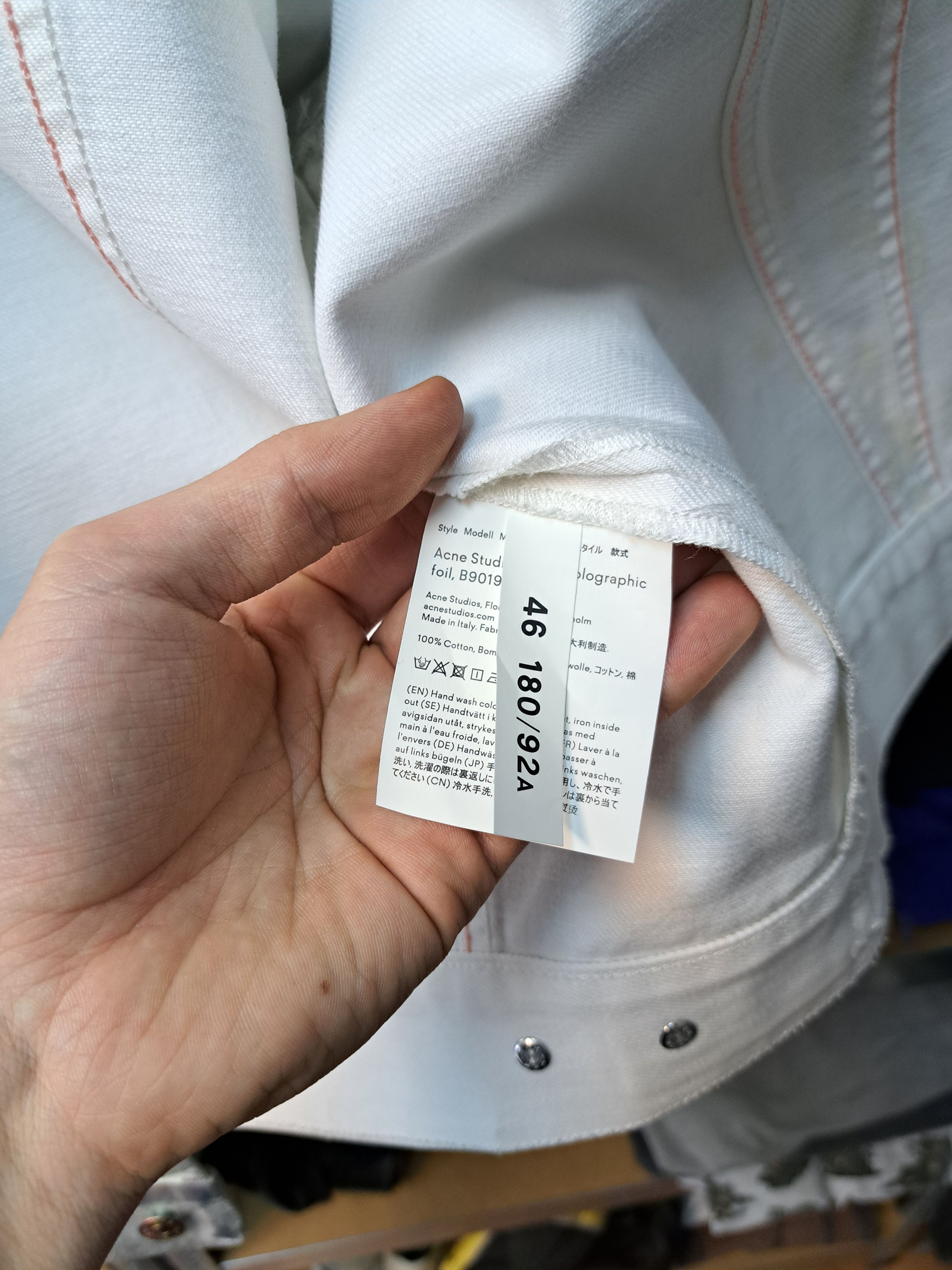 Acne Studios Acne Studios 1998 Holographic Foil Shiny Trucker Jacket Size US M / EU 48-50 / 2 - 7 Thumbnail