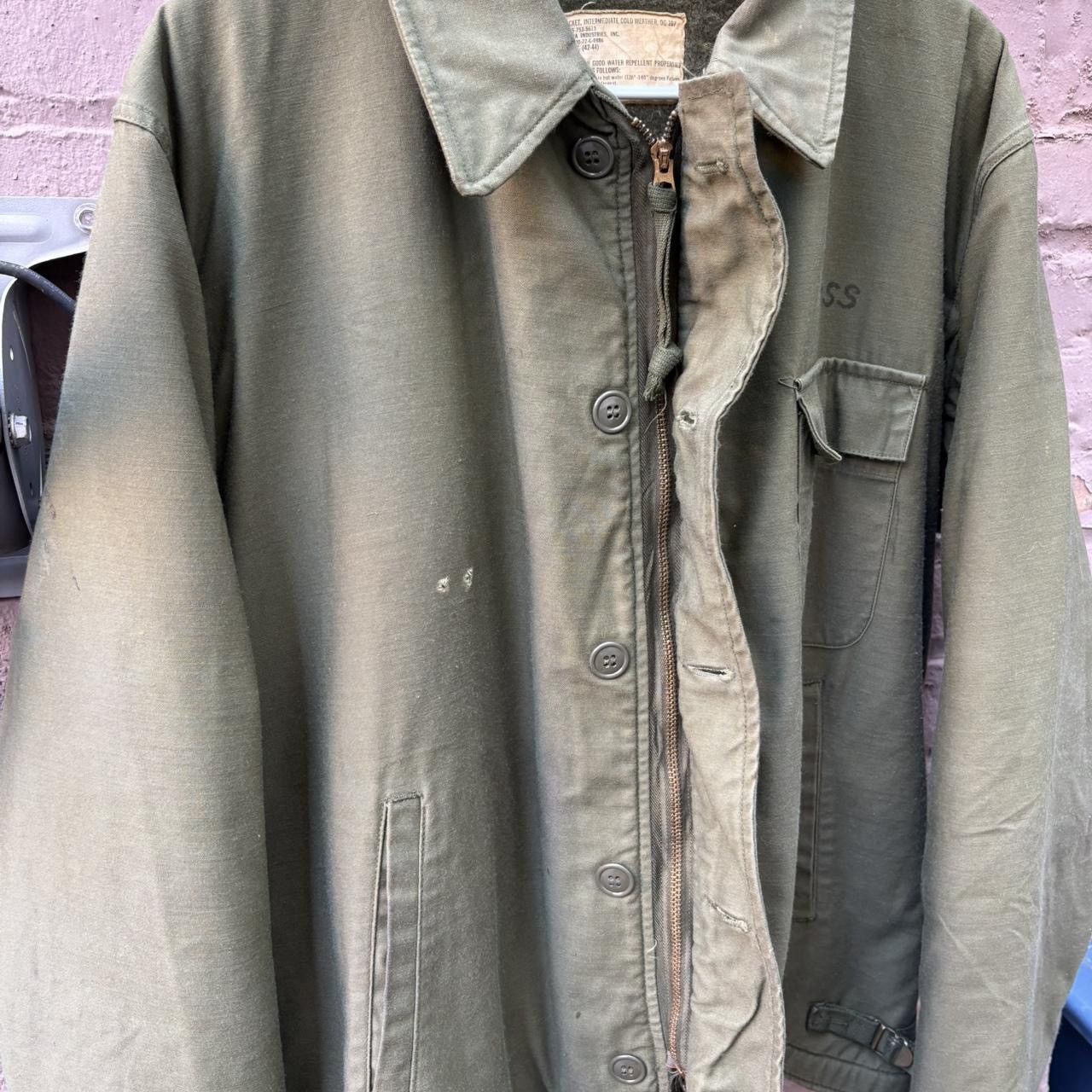 Alpha Industries Vintage 60s Alpha industries US Navy “Foss” A-2 Deck Jacket Size US L / EU 52-54 / 3 - 4 Thumbnail