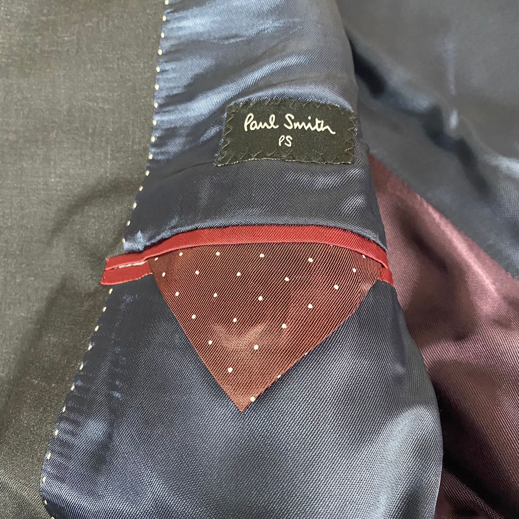 Paul Smith Black Single Button Wool Blazer Size 50R - 4 Thumbnail