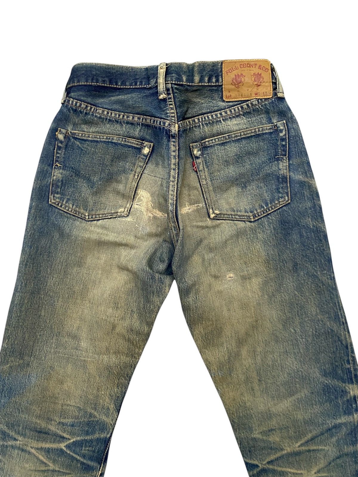 Full Count & Co. JAPAN BRAND FULL COUNT RIPPED DENIM SELVEDGE UNISEX Size US 28 / EU 44 - 5 Thumbnail