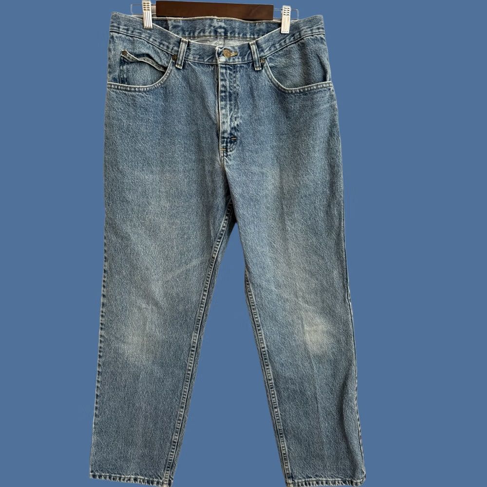 Lee VINTAGE Lee Riders Jeans Men 36x32 Blue Lee Zipper Medium Wash Denim USA Size US 36 / EU 52 - 1 Thumbnail