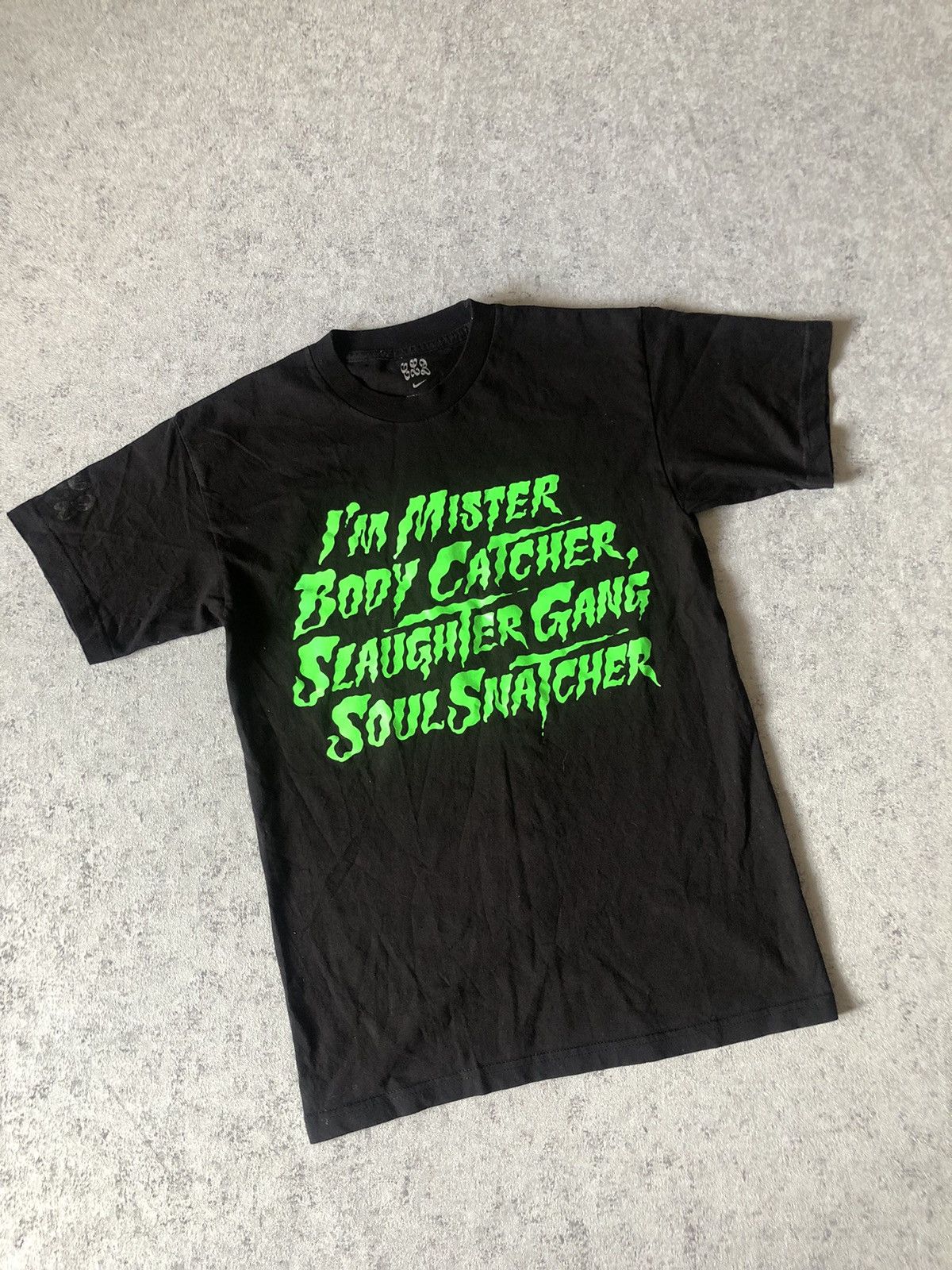 image of Drake x Nike Srake Clb Knife Talk Tee in Black, Men's (Size Medium)