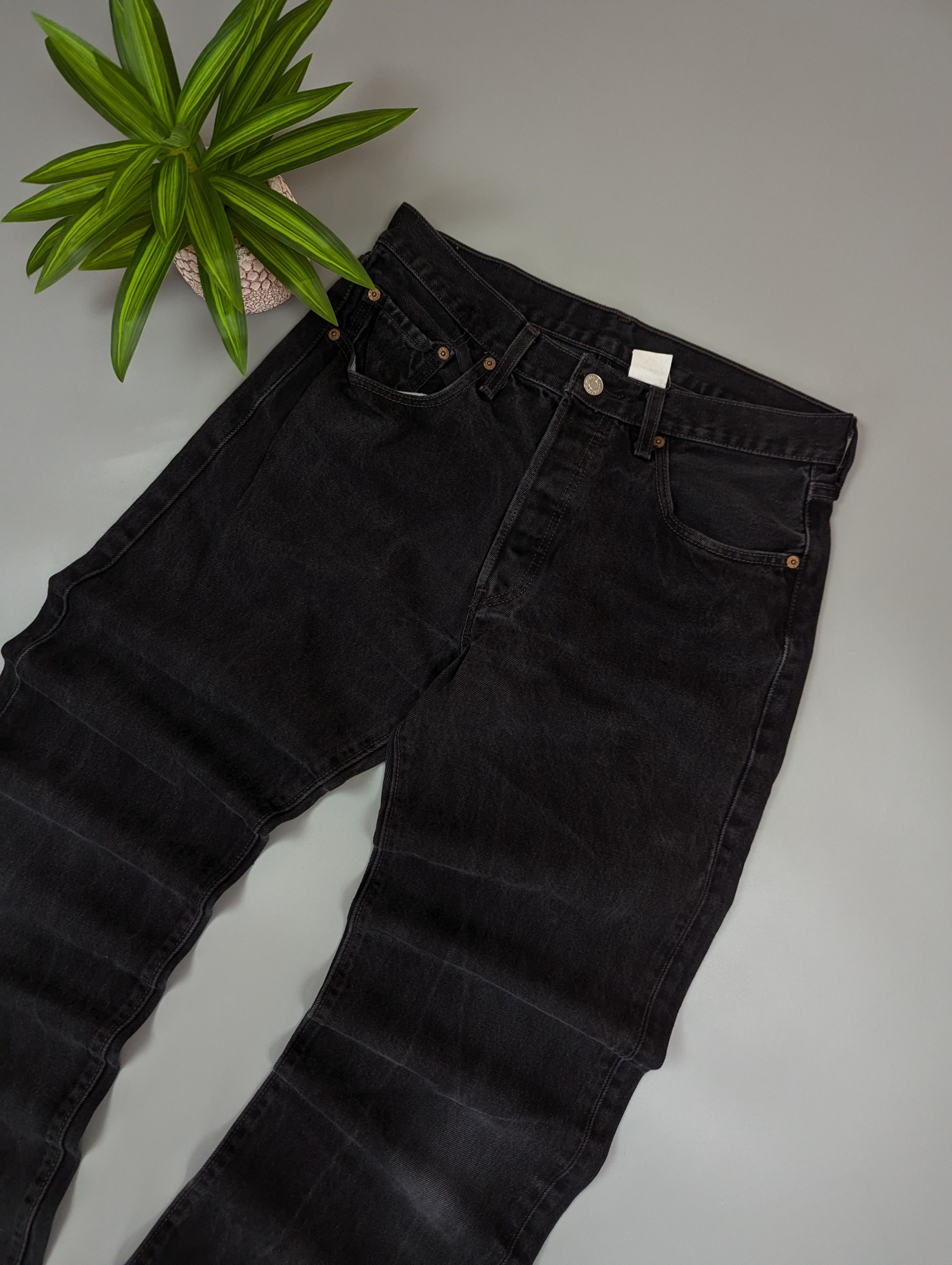 Levi's Vintage Levi's 501 Black Distressed Jeans W31 L34 Faded Size US 31 - 3 Thumbnail