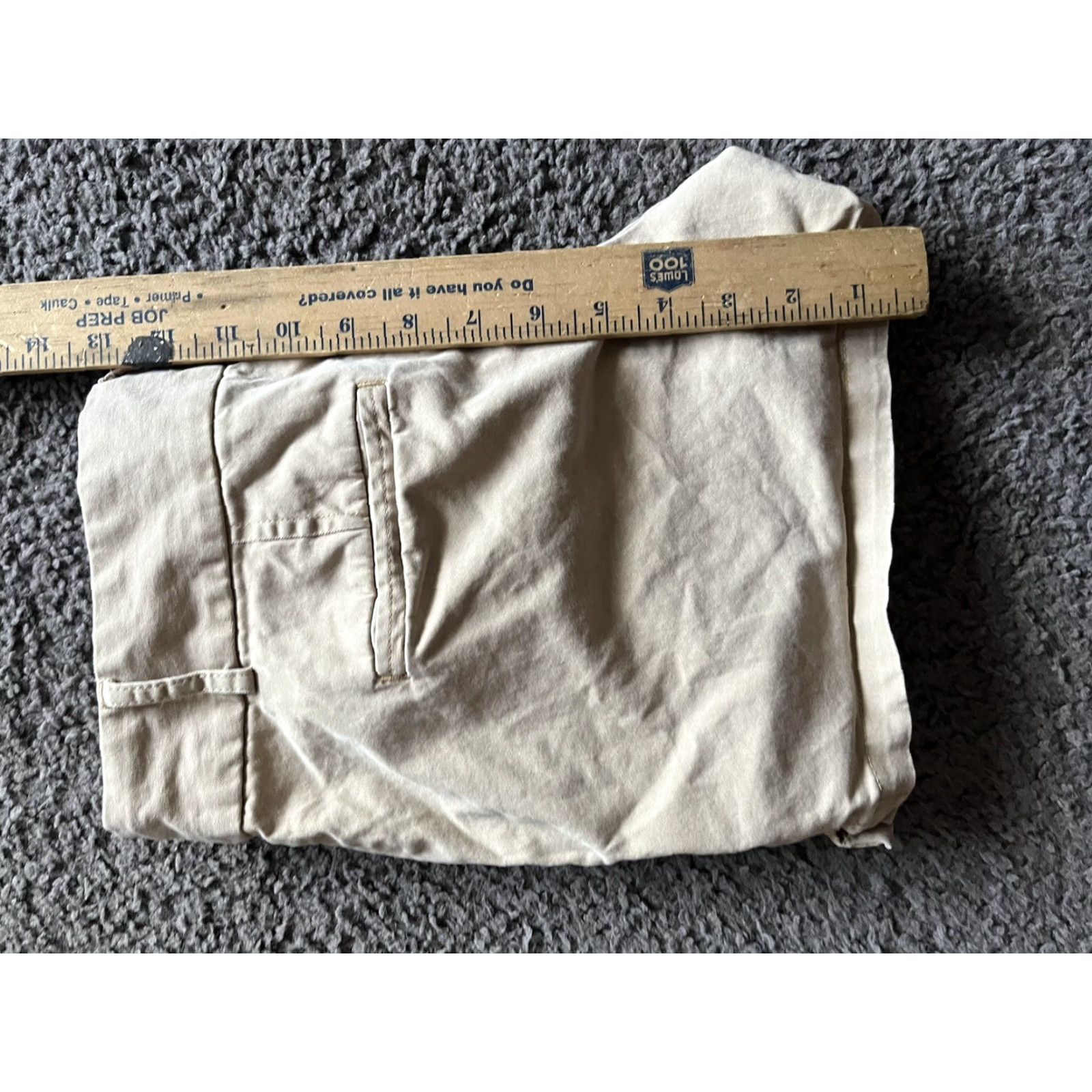 Loft VINTAGE LOFT Women's Casual Shorts 0 Beige Flat Front Low Rise Cotton 4" Inseam Size 25" / US 0 / IT 36 - 4 Thumbnail