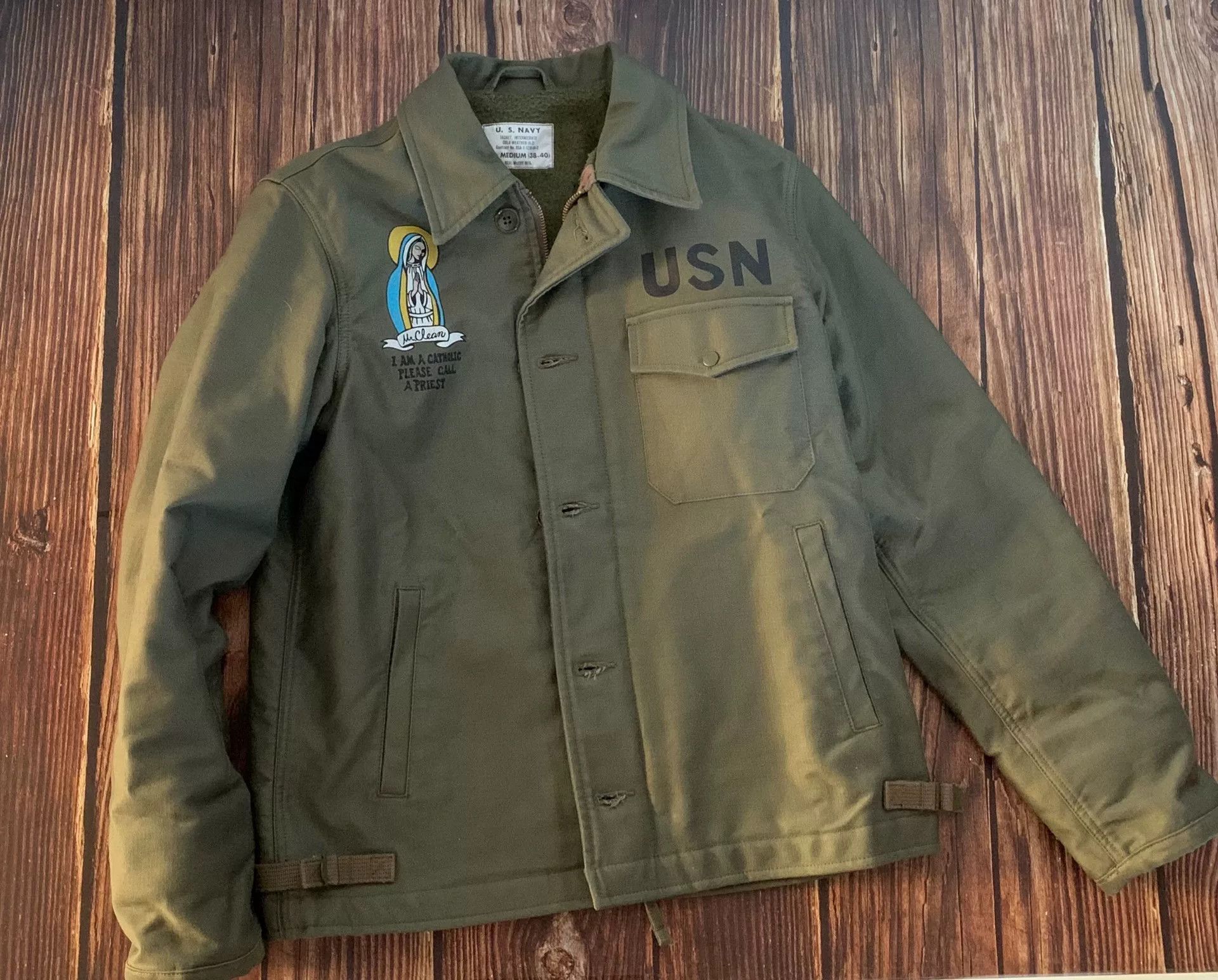 The Real McCoy's real mccoy A2 Navy Deck Jacket Size US M / EU 48-50 / 2 - 1 Thumbnail