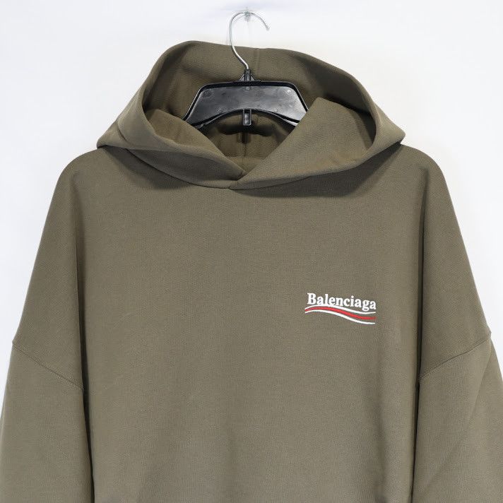 Balenciaga o1rshd1 Hoodie in Brown Size US M / EU 48-50 / 2 - 2 Thumbnail