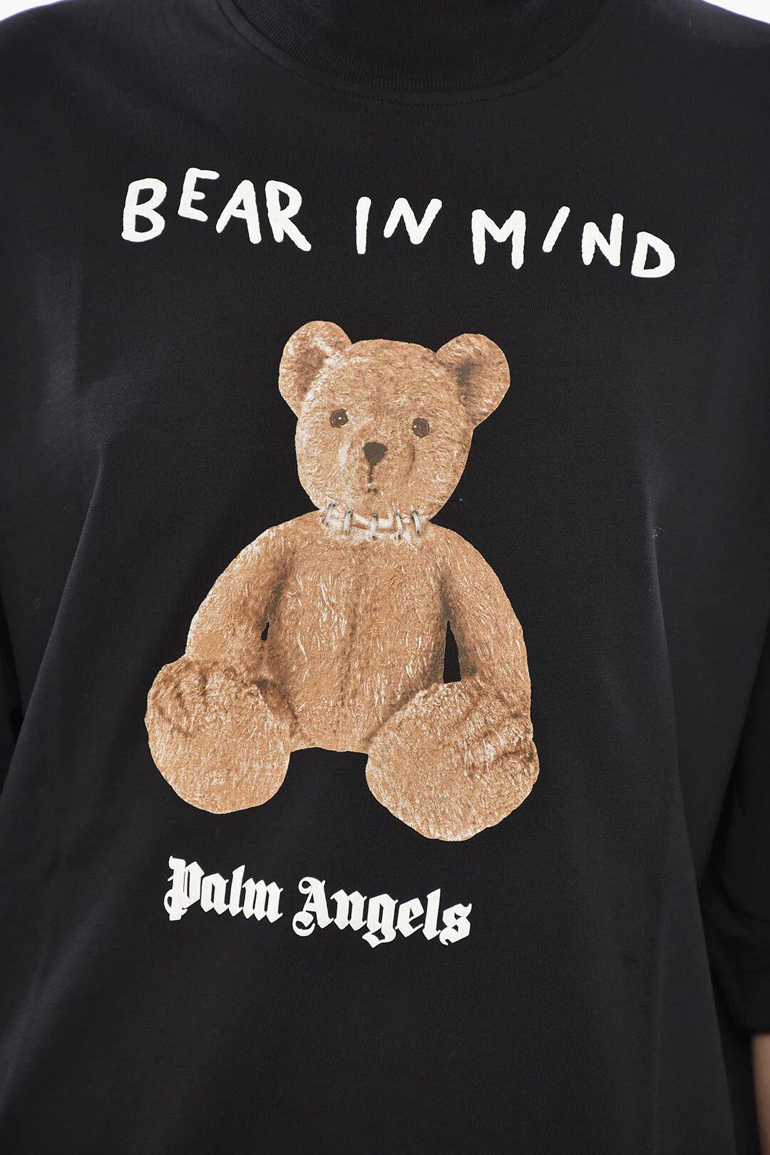 Palm Angels og1mm0326 Crewneck Loose-Fit T-Shirt in Black Size XS / US 0-2 / IT 36-38 - 3 Thumbnail