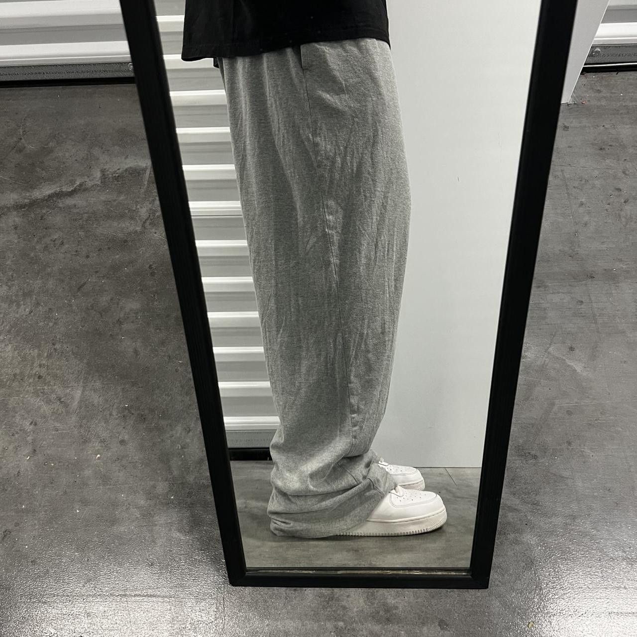 Japanese Brand × Vintage Vintage Y2K/2000s Baggy Wideleg Grey Essential Sweatpants! Size US 40 / EU 56 - 1 Thumbnail