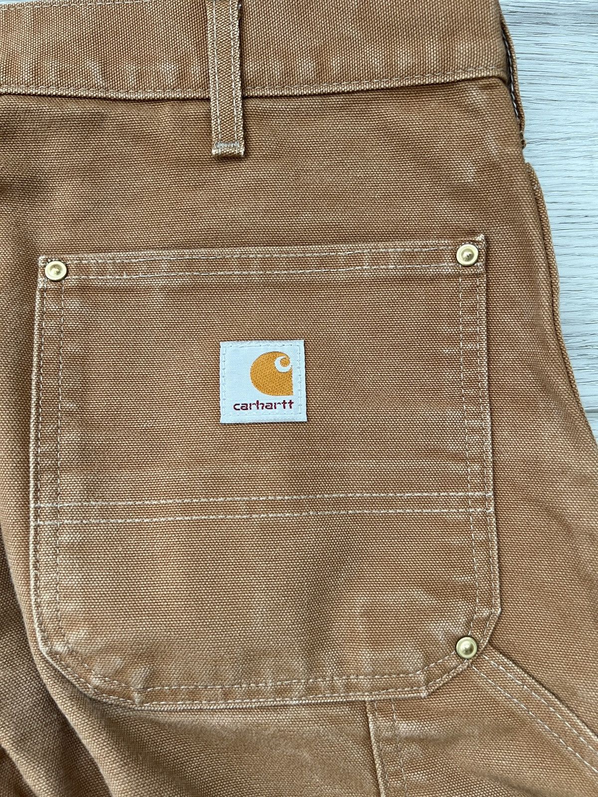 Carhartt Carhatt B01 VTG Brown Cargo Work Pants 32x30 Size US 32 / EU 48 - 6 Thumbnail