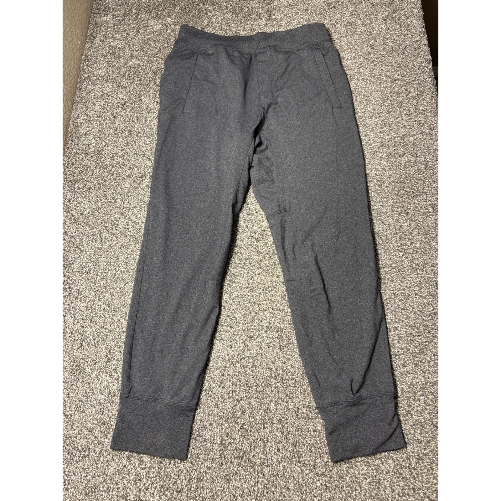 Lululemon Lululemon Jogger Pants Men L Gray Sweatpants Elastic Waist Pockets Drawstring Regular Inseam 28" Tapered Style Jogger Size US 33 - 2 Thumbnail
