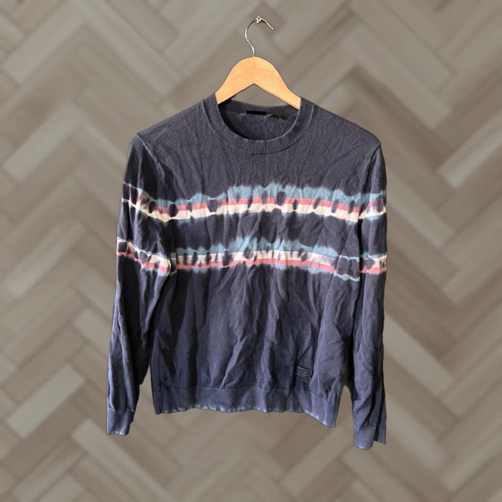 Armani Exchange Armani Exchange Womens Blue Long Sleeve Knit Pullover Sweatshirt M Size Pullover Size M / US 6-8 / IT 42-44 - 1 Thumbnail