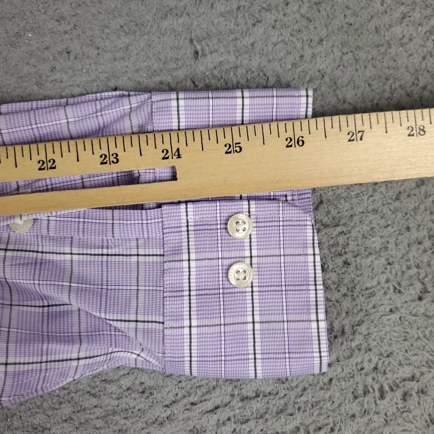 Ralph Lauren Ralph Lauren Button-Up Shirt Mens Large Purple Plaid Stretch Long Sleeve Classic Size US L / EU 52-54 / 3 - 6 Thumbnail