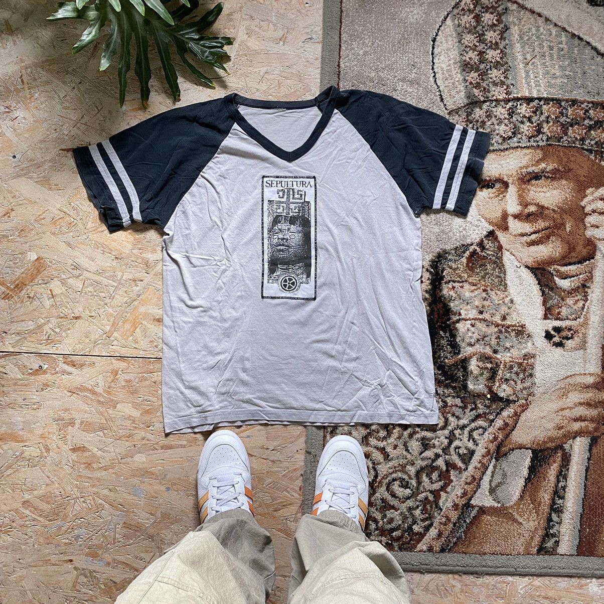 Band Tees × Vintage VINTAGE 90S SEPULTURA ROOTS RARE BAND TEE Size US L / EU 52-54 / 3 - 1 Thumbnail