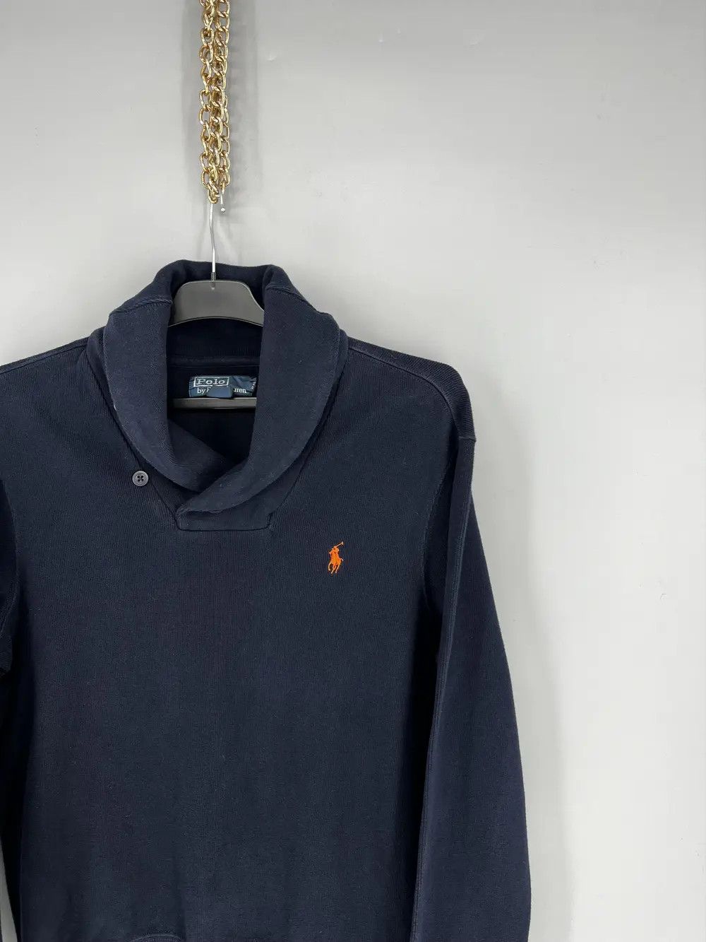 Polo Ralph Lauren Retro Polo Ralph Lauren Blue Shawl Collar Sweatshirt Size US M / EU 48-50 / 2 - 5 Thumbnail
