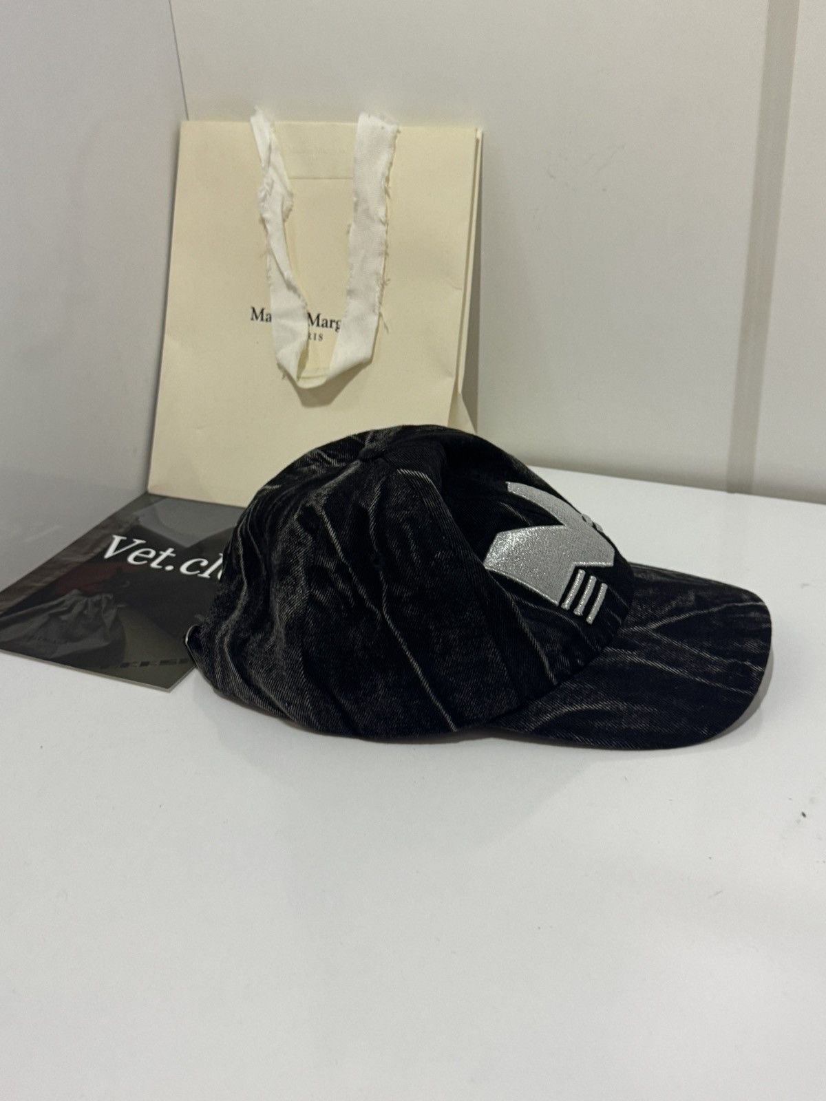 Mowalola ✅Mowalola black grey cap Size ONE SIZE - 3 Thumbnail