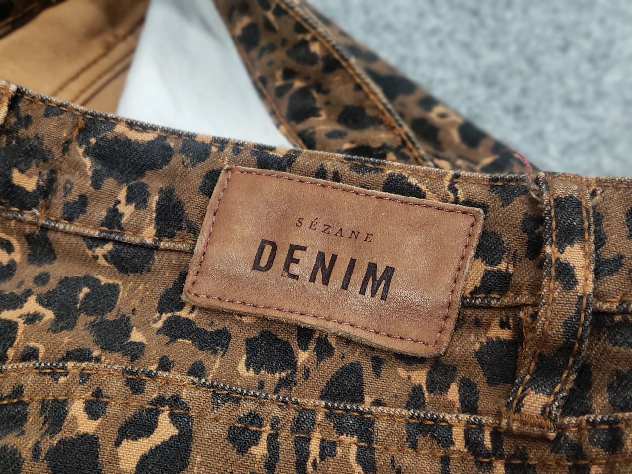 Sezane Sezane France Design Art Leopard brown Denim Ankle Jeans Size 27" / US 4 / IT 40 - 13 Thumbnail