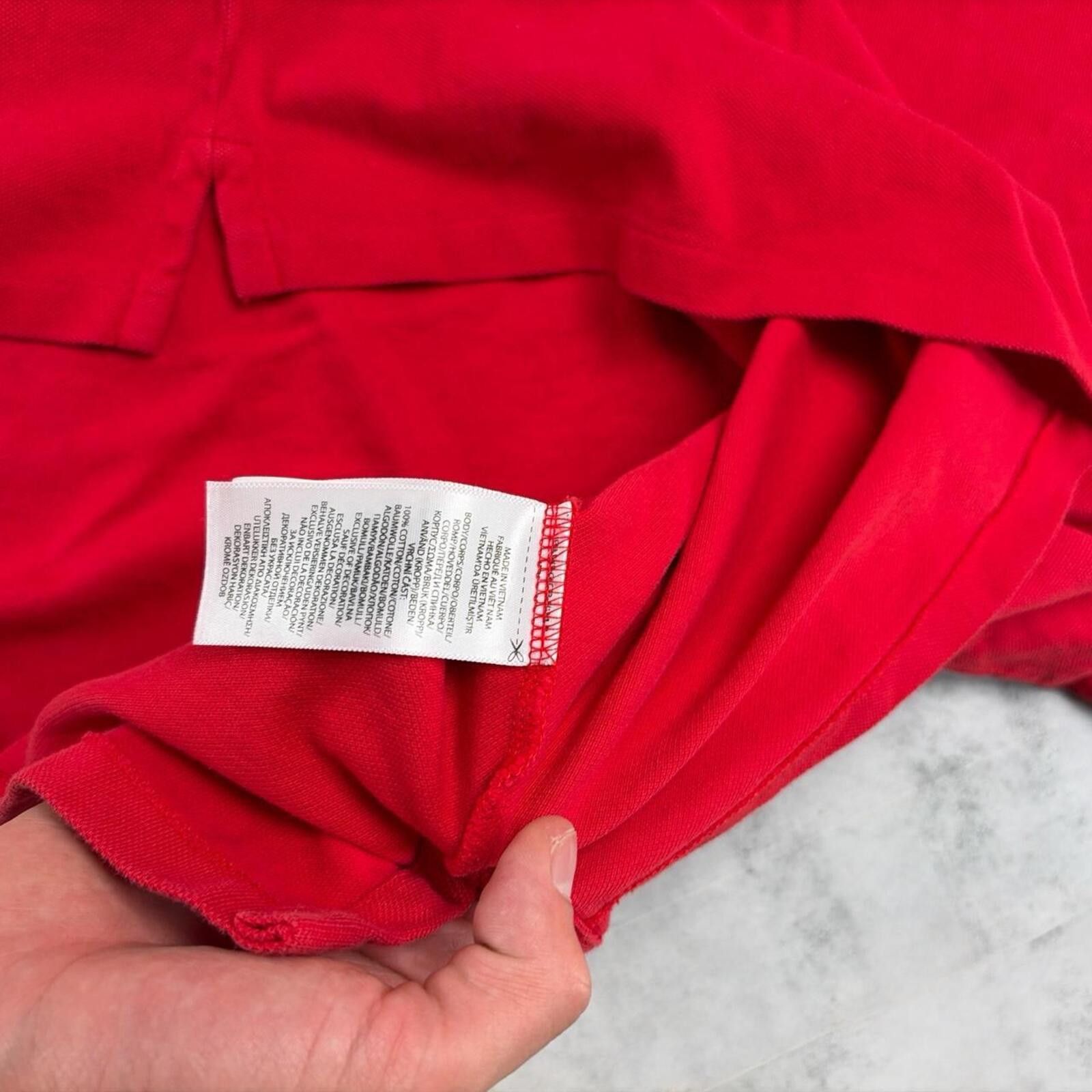 Polo Ralph Lauren Y2K Red Polo Ralph Lauren Skater Slim Fit Polo Shirt Size US L / EU 52-54 / 3 - 7 Thumbnail