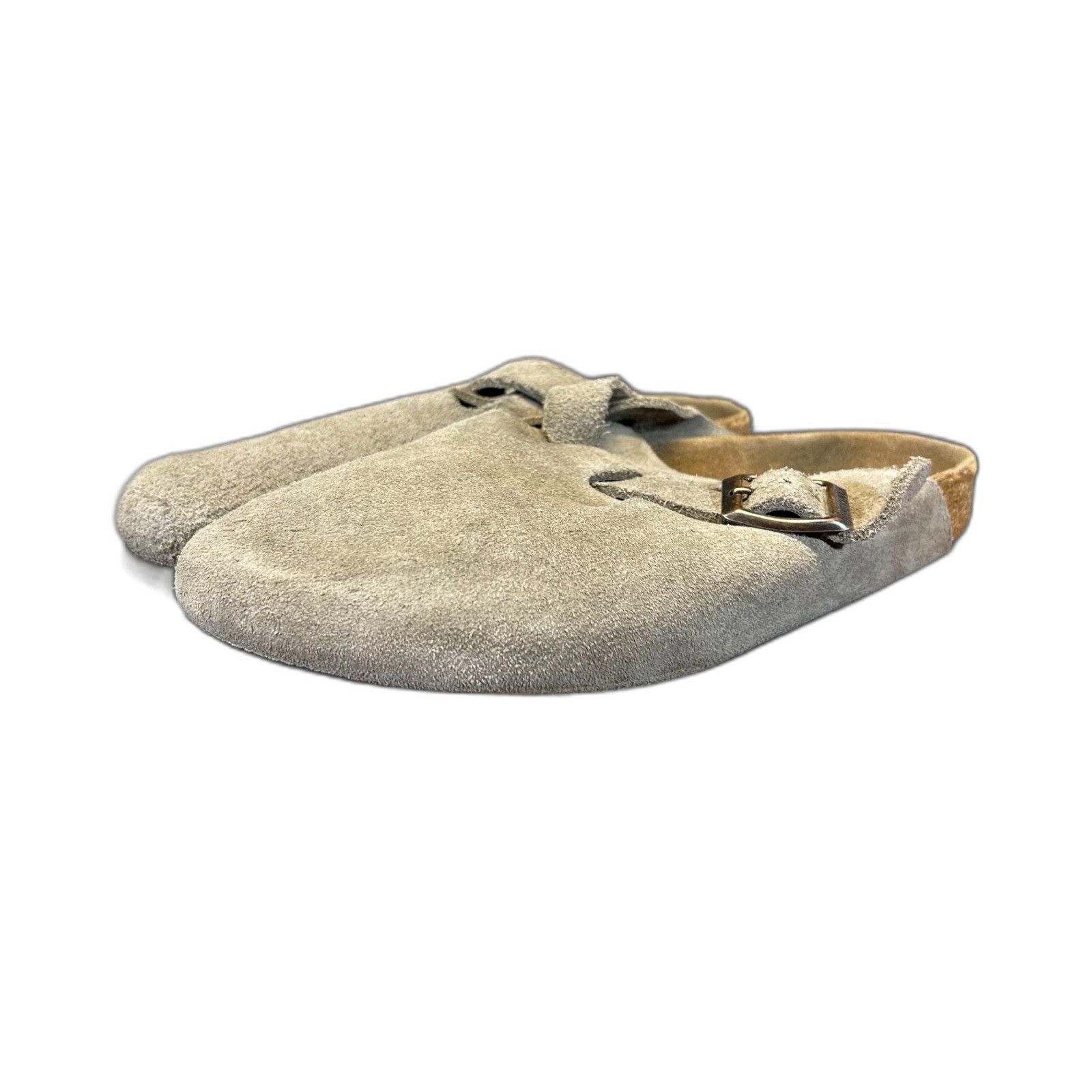 Birkenstock Birkenstock Boston Soft Footbed Suede Taupe Clogs Women's Si Size US 5.5 / EU 38 - 4 Thumbnail