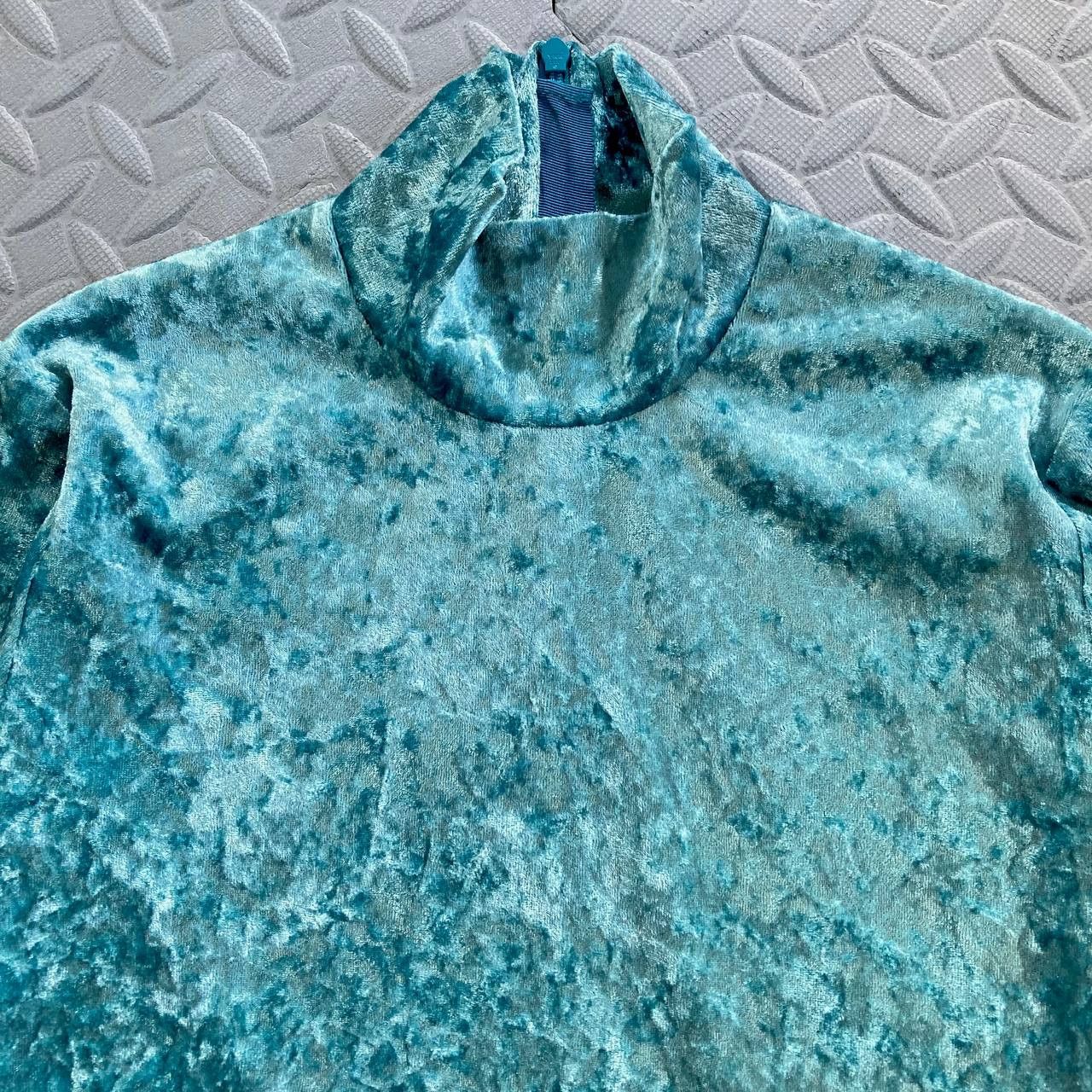 Vivienne Tam Y2k Crushed Velvet Turtleneck Long Sleeves Top Size XS / US 0-2 / IT 36-38 - 6 Thumbnail