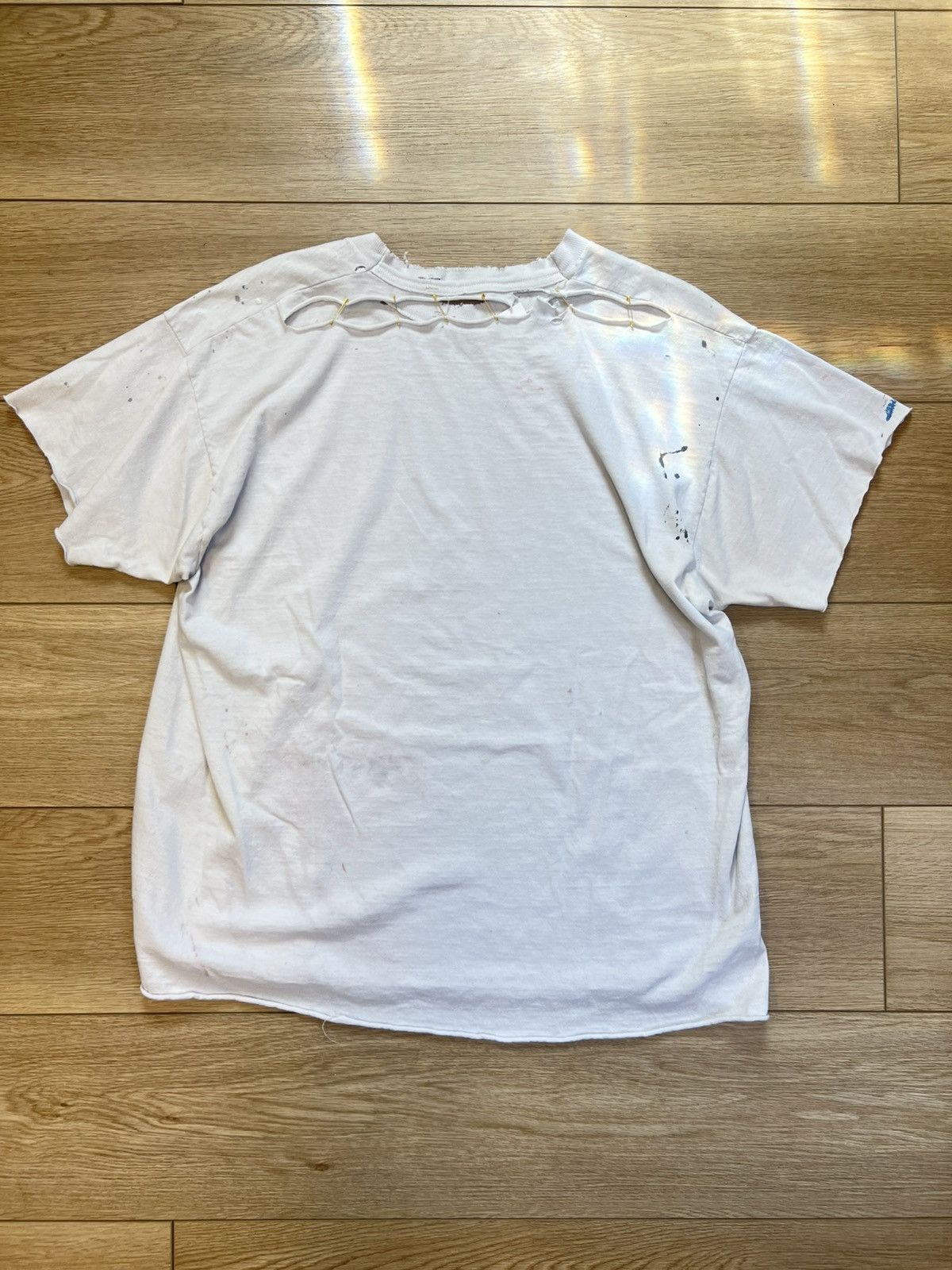 Vintage 90s thrashed crop circle t shirt Size US L / EU 52-54 / 3 - 3 Thumbnail