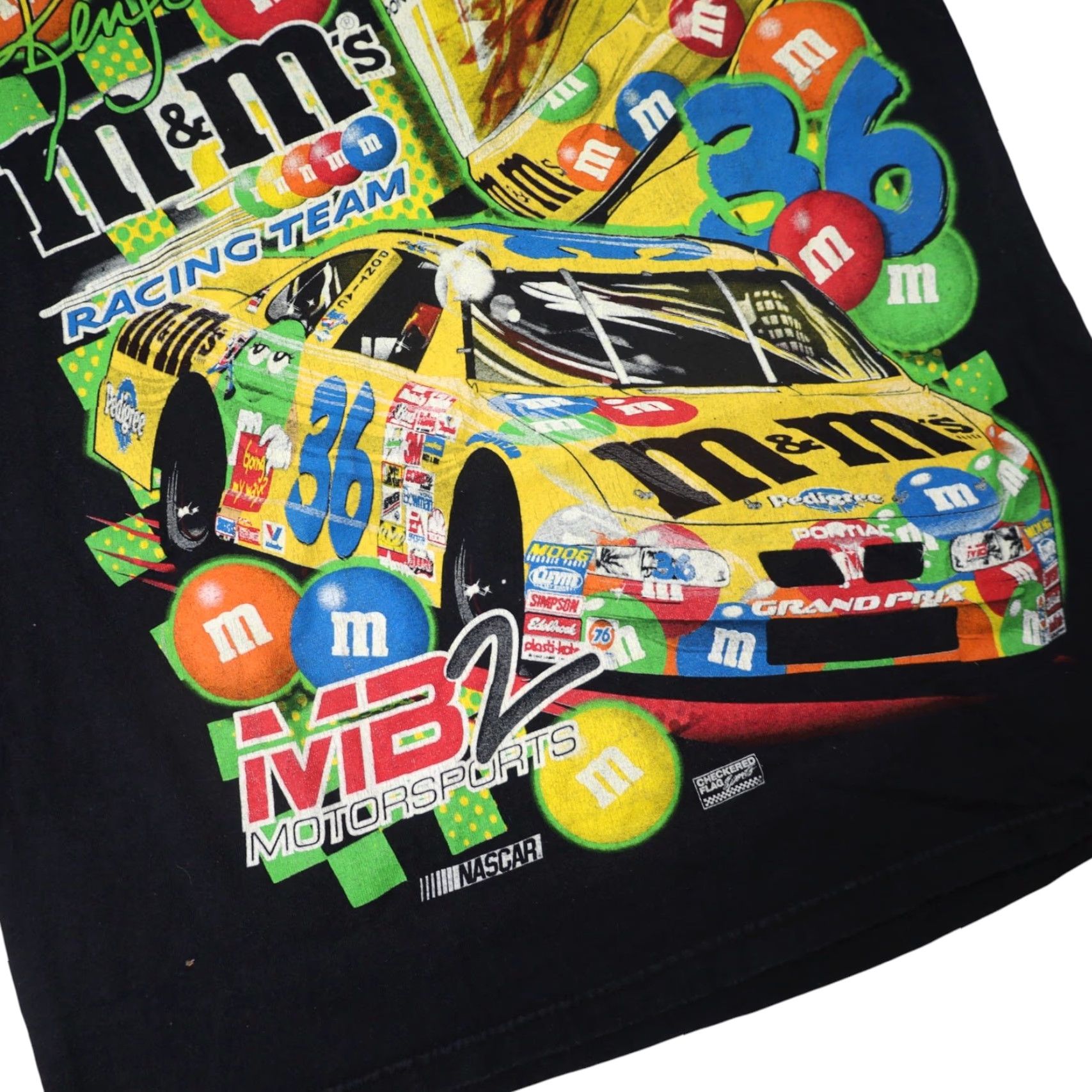 NASCAR VINTAGE Y2k M&Ms Racing Team Front/back Graphic T Shirt NASCAR Men M Black Shirts Mens Size US M / EU 48-50 / 2 - 3 Thumbnail