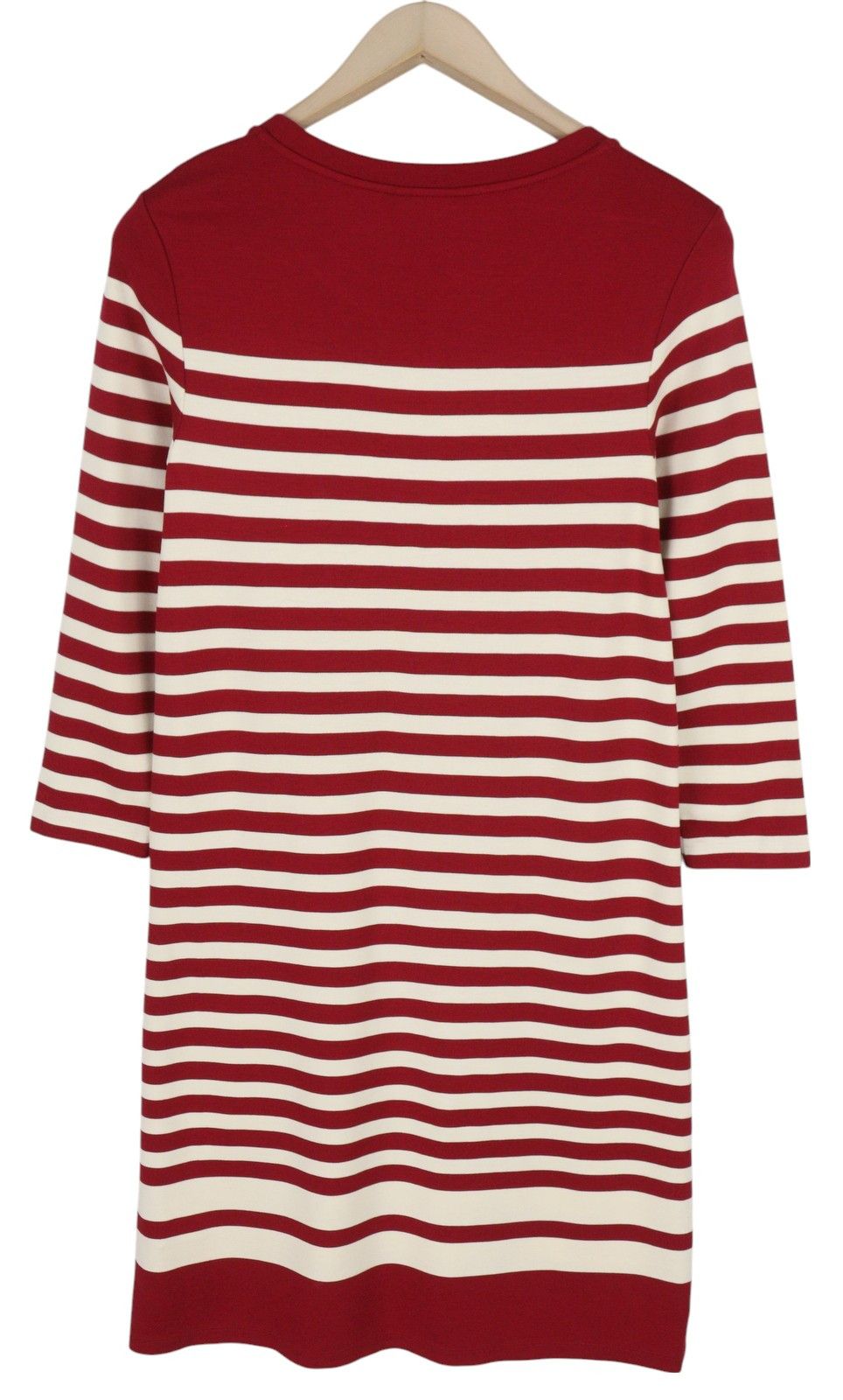 Gant STRIPED SHIFT S Burgundy Round Neck Dress 85006 Size S / US 4 / IT 40 - 2 Thumbnail