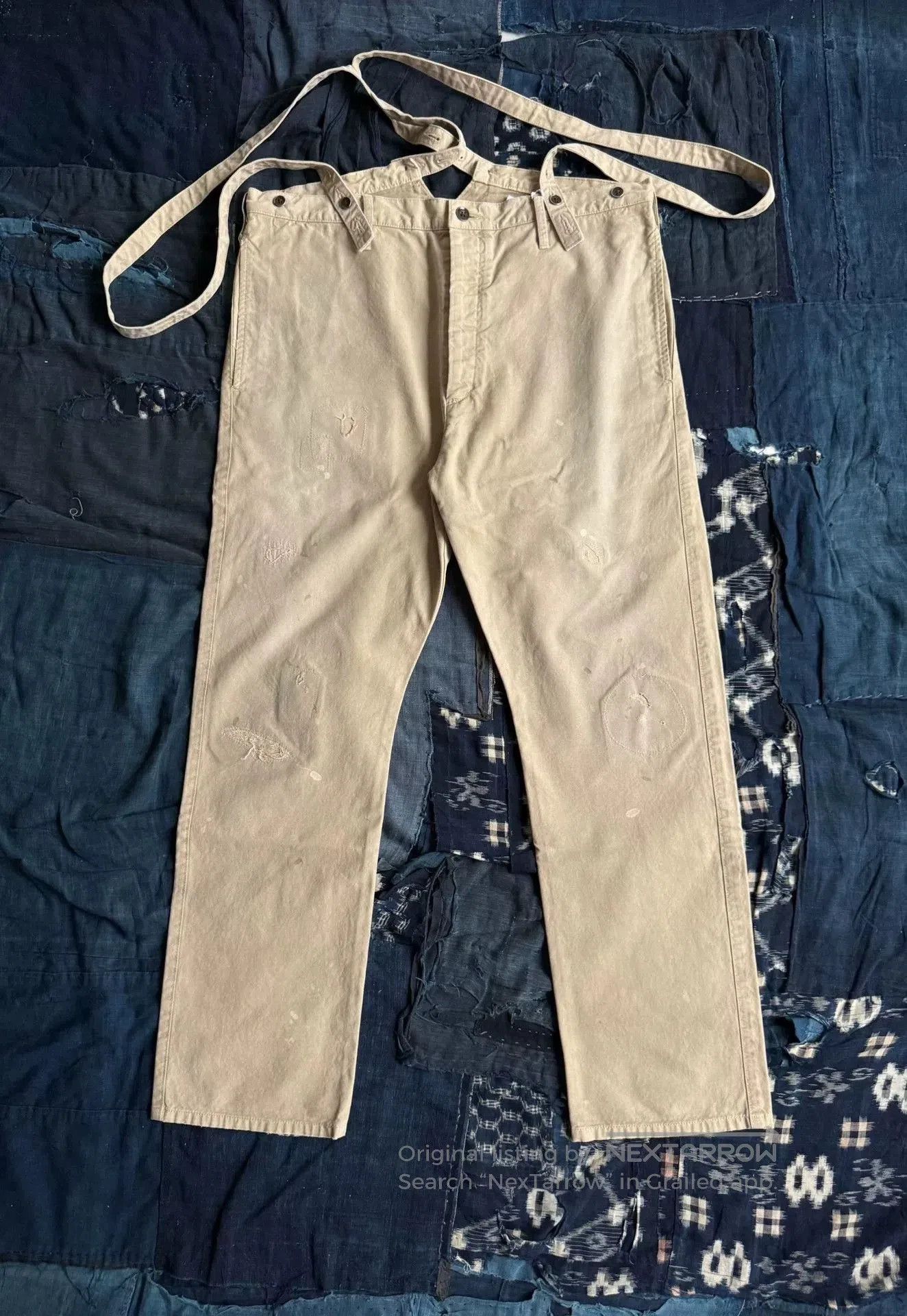 Visvim visvim 21AW Travailler Distressed Braces Pants. Size US 30 / EU 46 - 1 Thumbnail