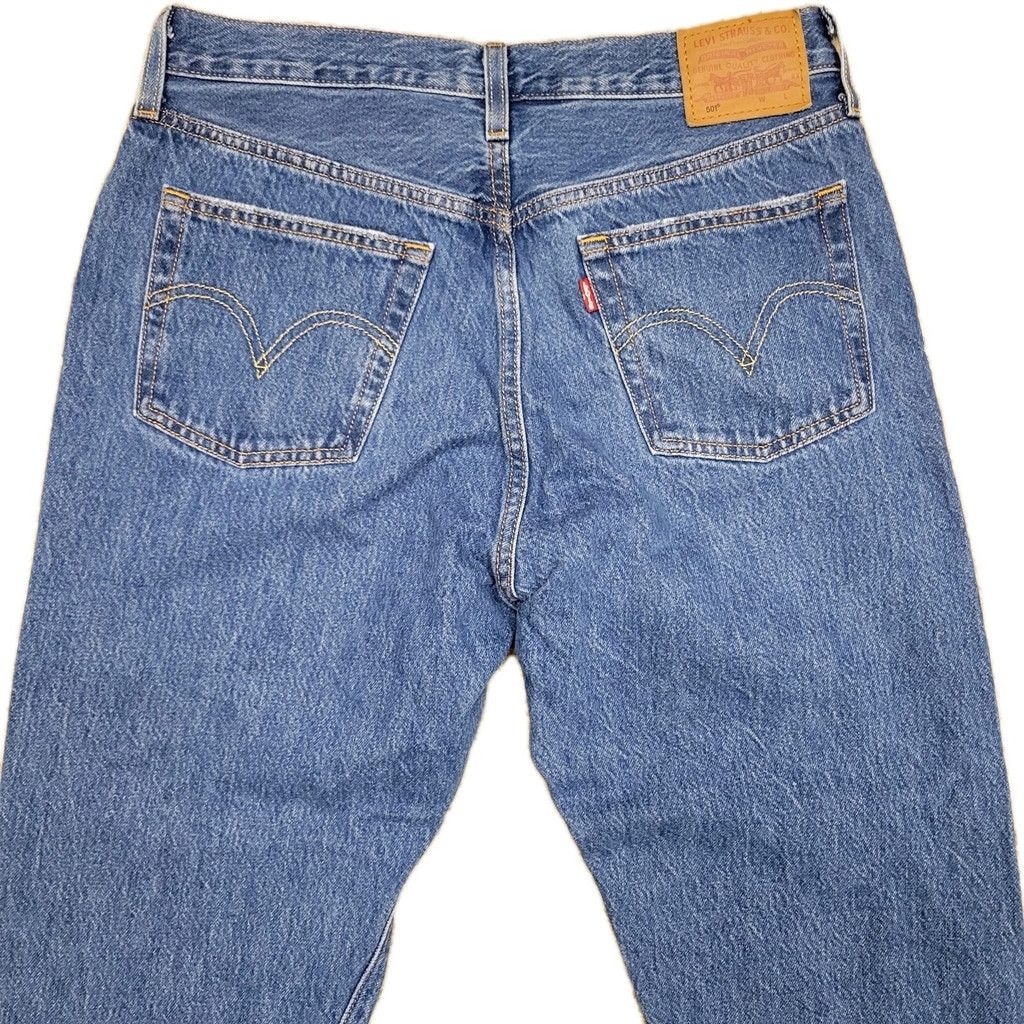 Levi's Levi's Premium Quality Clothing Blue Straight Button-Fly Men Size US 29 - 8 Thumbnail