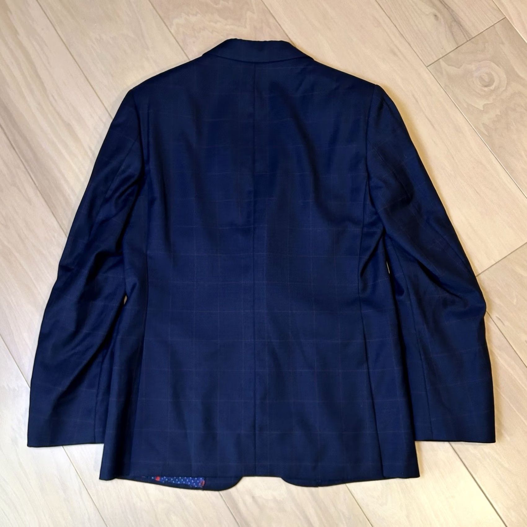 Vintage Rod Alan Custom Democratic Lining Blazer Sport Coat Men’s 39R Blue Plaid Regular Size 40R - 4 Thumbnail