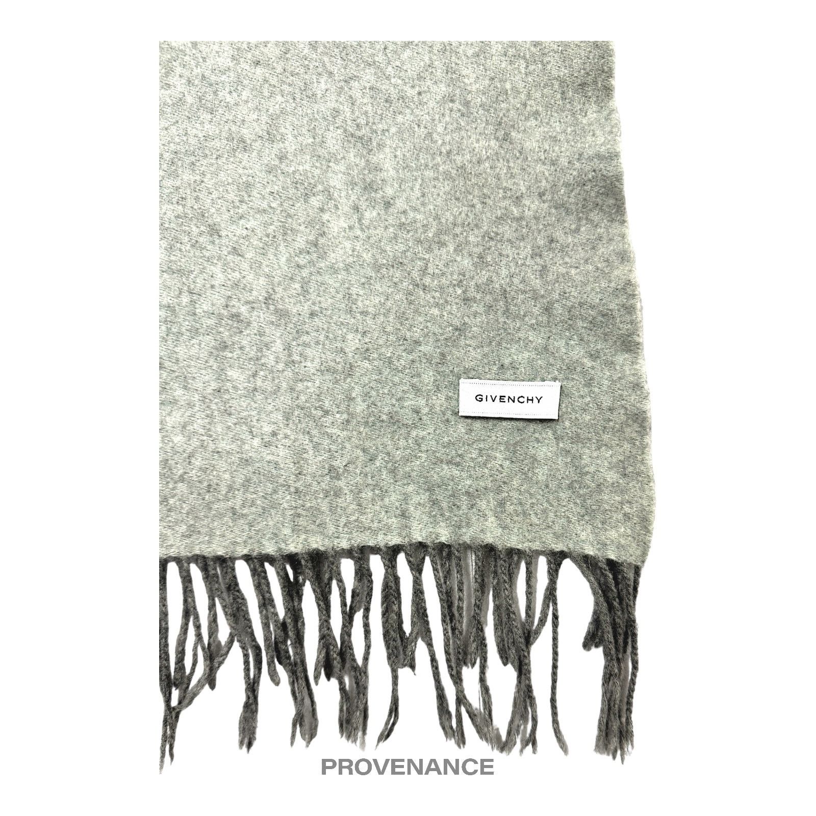 Givenchy 🔴 Givenchy Two-Tone Cashmere Scarf - Grey Size ONE SIZE - 5 Thumbnail