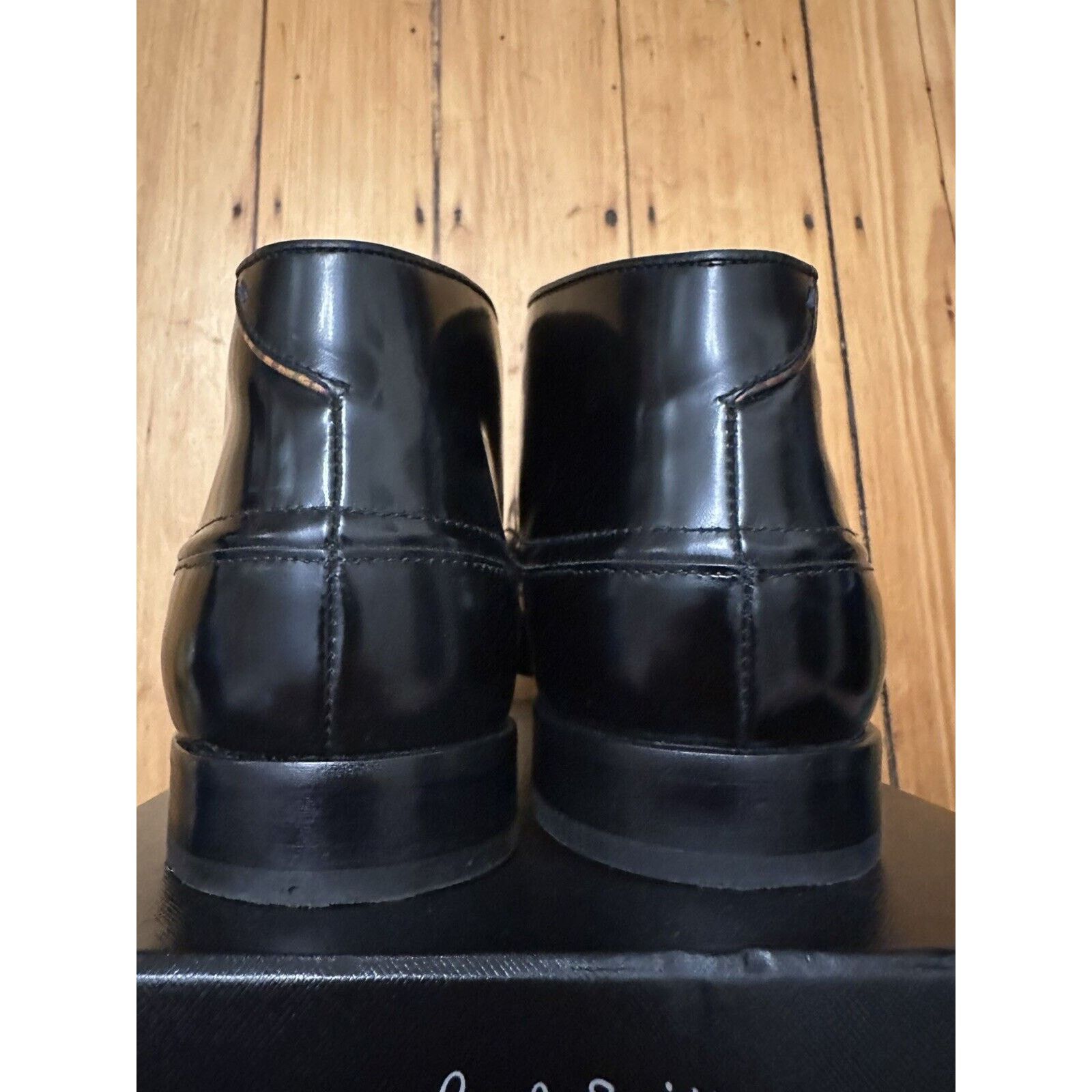 Paul Smith Worn twice! $400 PAUL SMITH BLACK LEATHER SHOE BOOT. US 12. Size US 12 / EU 45 - 5 Thumbnail