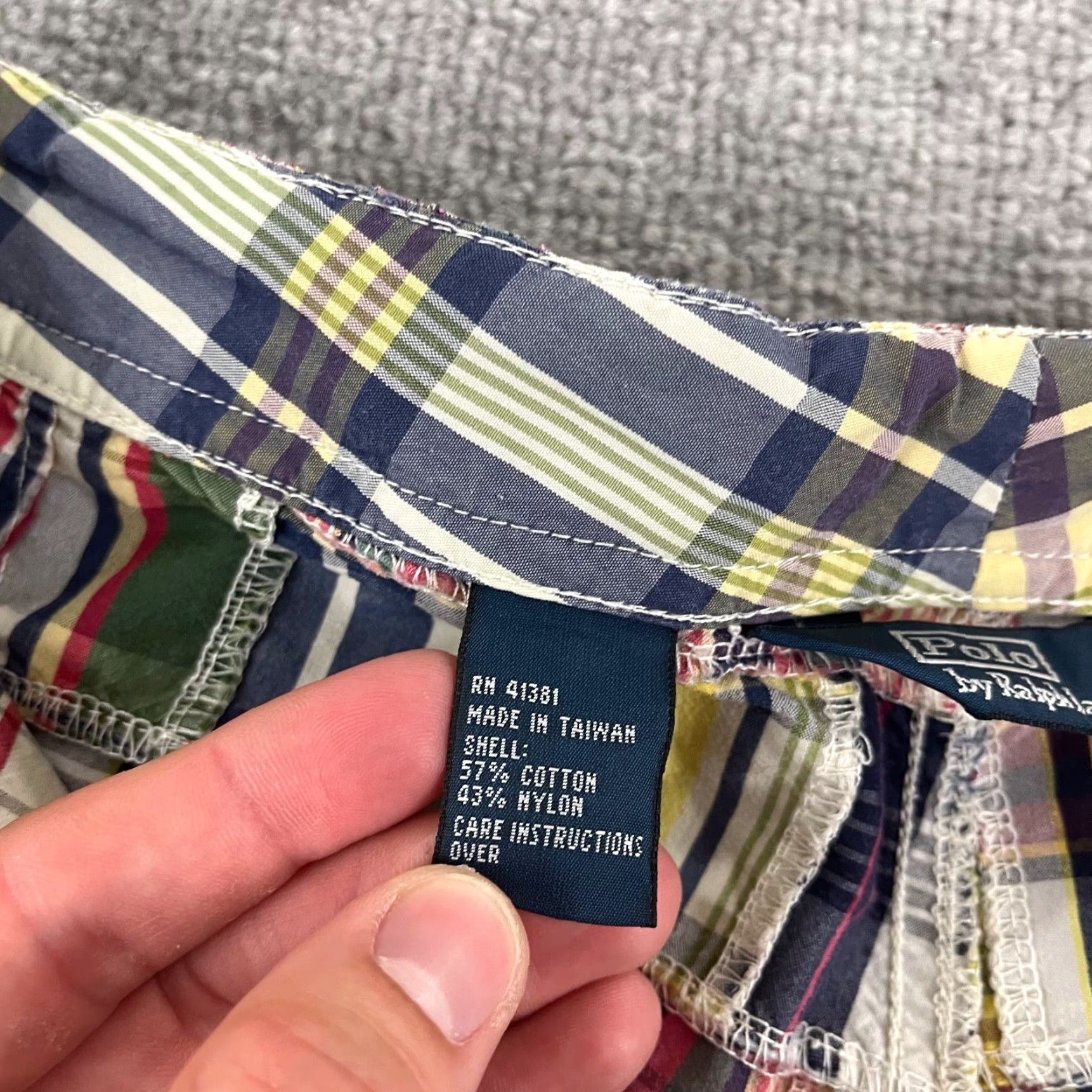 Polo Ralph Lauren VINTAGEPOLO RALPH LAUREN Swim Trunks Men Size 34 x 9" Linerless Patchwork Plaid Shorts Size US S / EU 44-46 / 1 - 7 Thumbnail