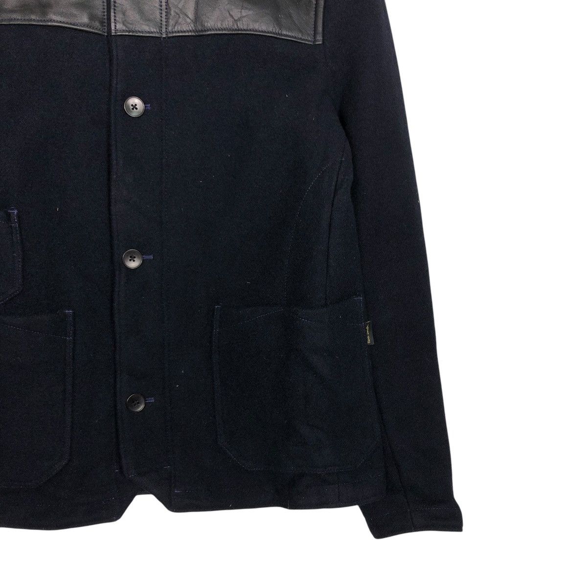 Paul Smith 🔥VINTAGE WOOL JACKET PAUL SMITH JEANS LEATHER PARTS HAND Size US M / EU 48-50 / 2 - 7 Thumbnail