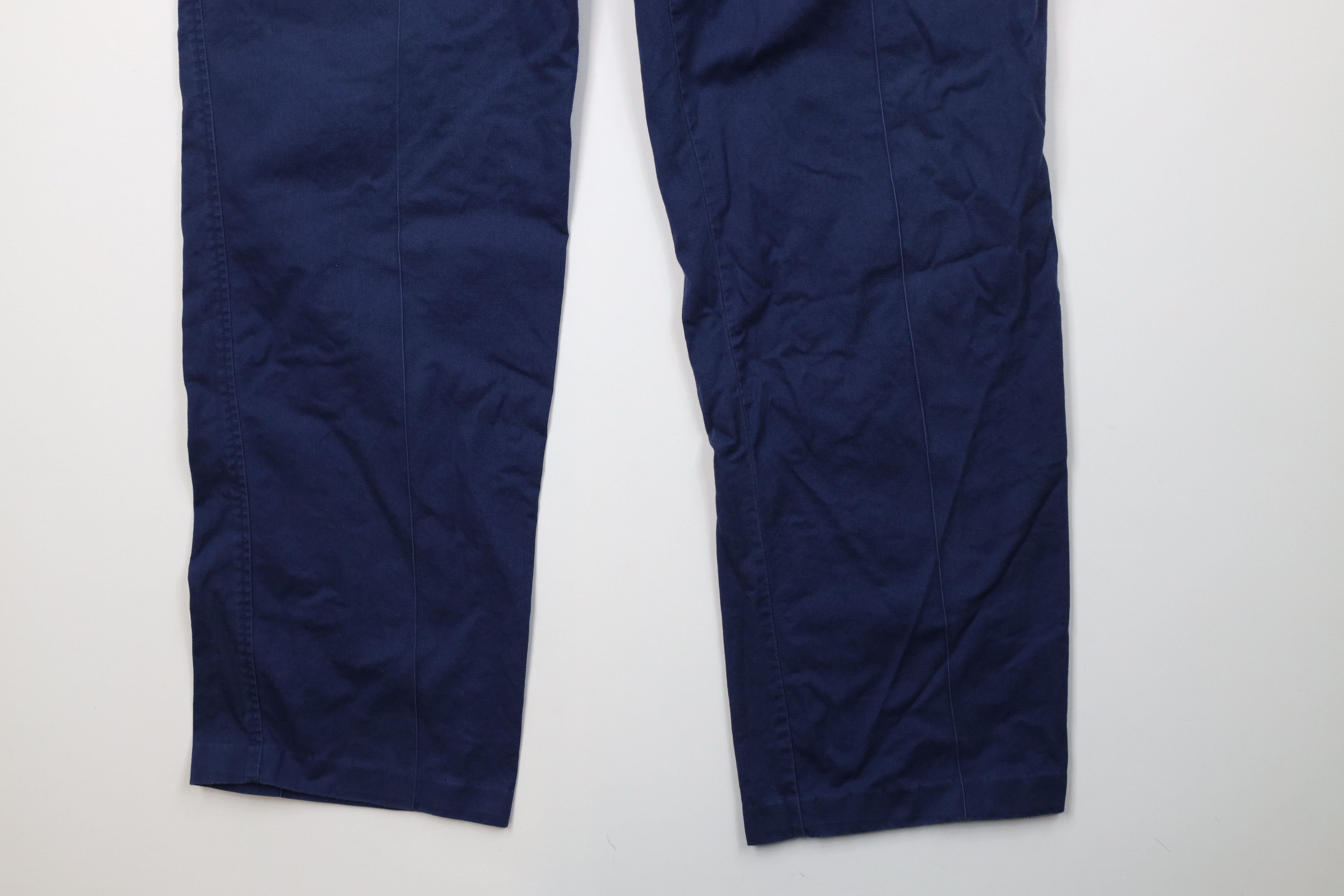 Eddie Bauer Vintage 90s Eddie Bauer Wide Leg Chino Pants Blue Cotton Size US 40 / EU 56 - 5 Thumbnail