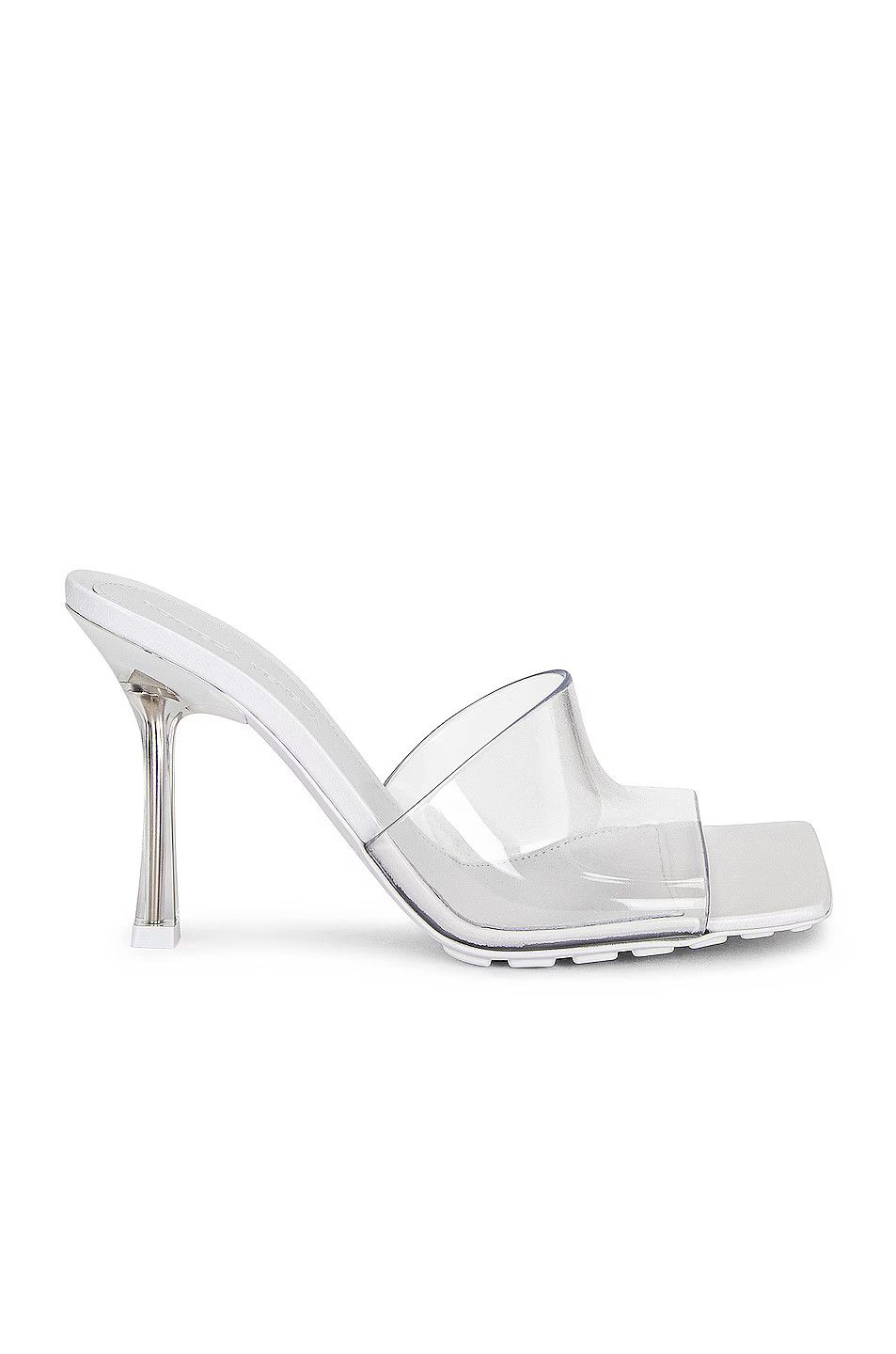 Bottega Veneta o1w1db11025 Stretch Mule in White Size US 6 / IT 36 - 1 Thumbnail