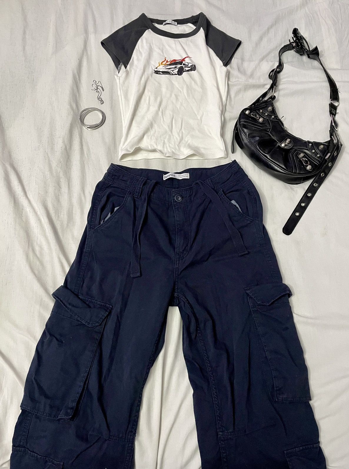 Bershka cargo pants Bershka Size 27" / US 4 / IT 40 - 1 Thumbnail